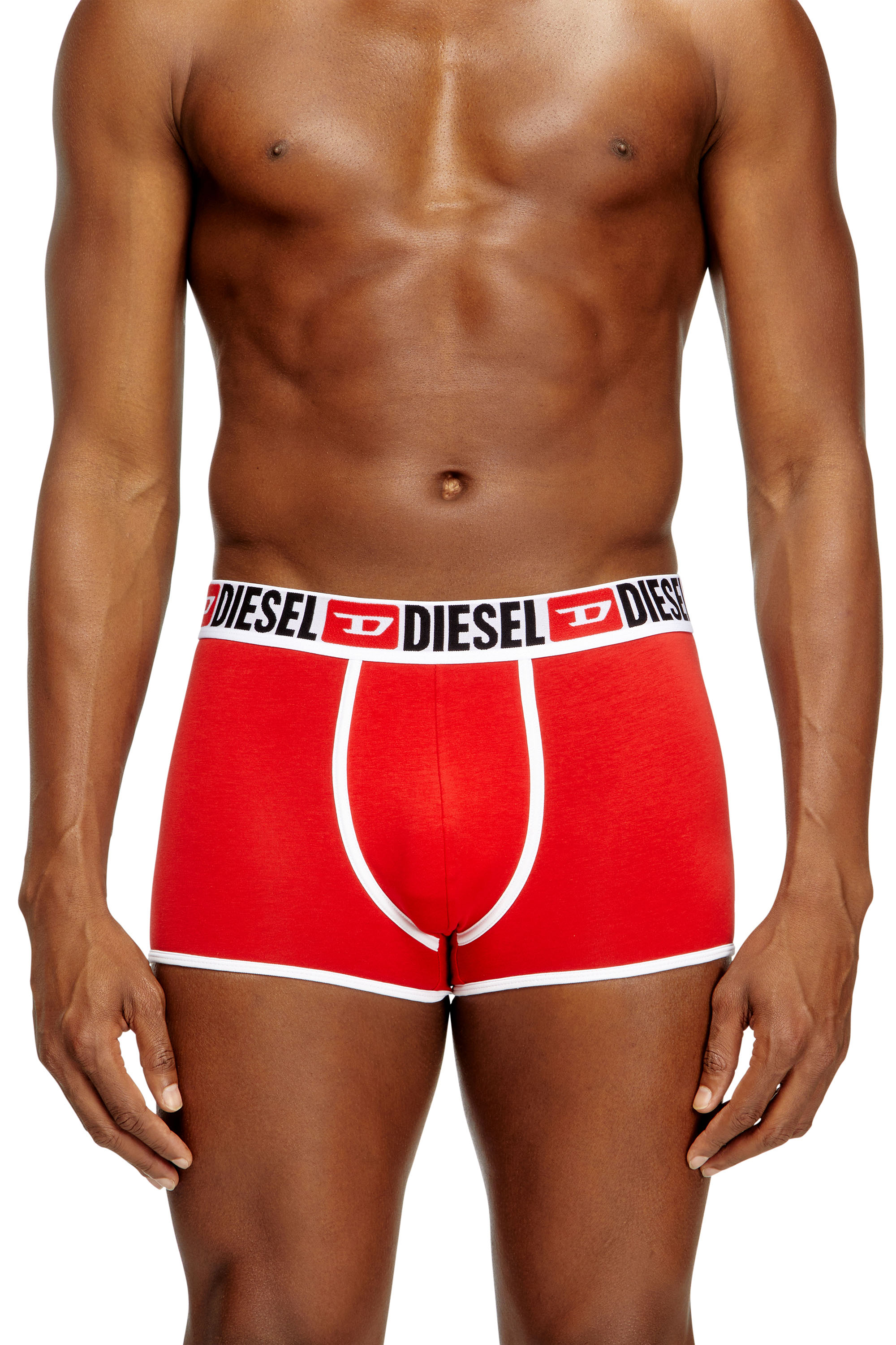 Diesel - DANILO-D-CORE-3PACK, Confezione da 3 boxer in cotone elasticizzato con bordatura Uomo in Rosso - 2