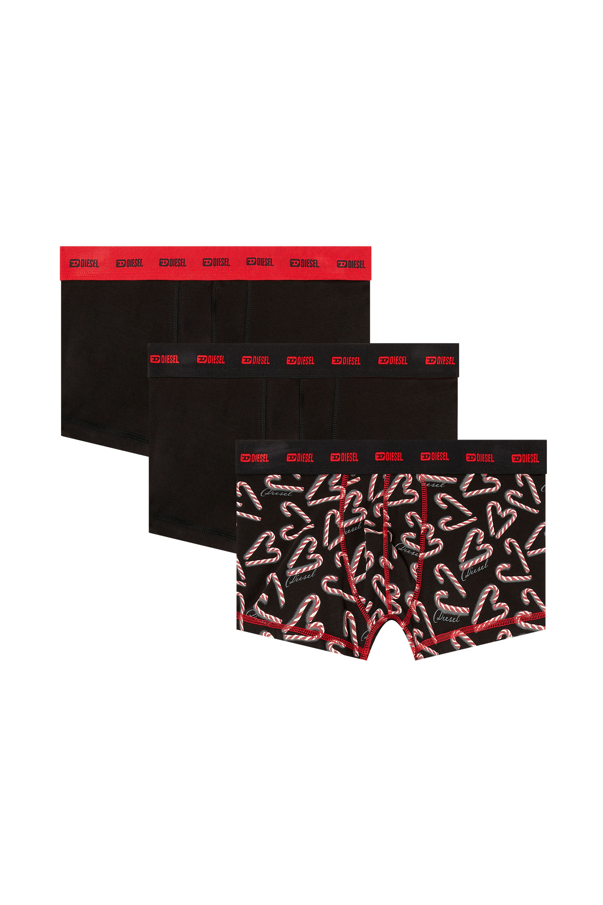 Diesel - DAMIEN-GFT-UTLT-3PACK, Set da tre boxer in cotone elasticizzato Uomo in Multicolor - 1