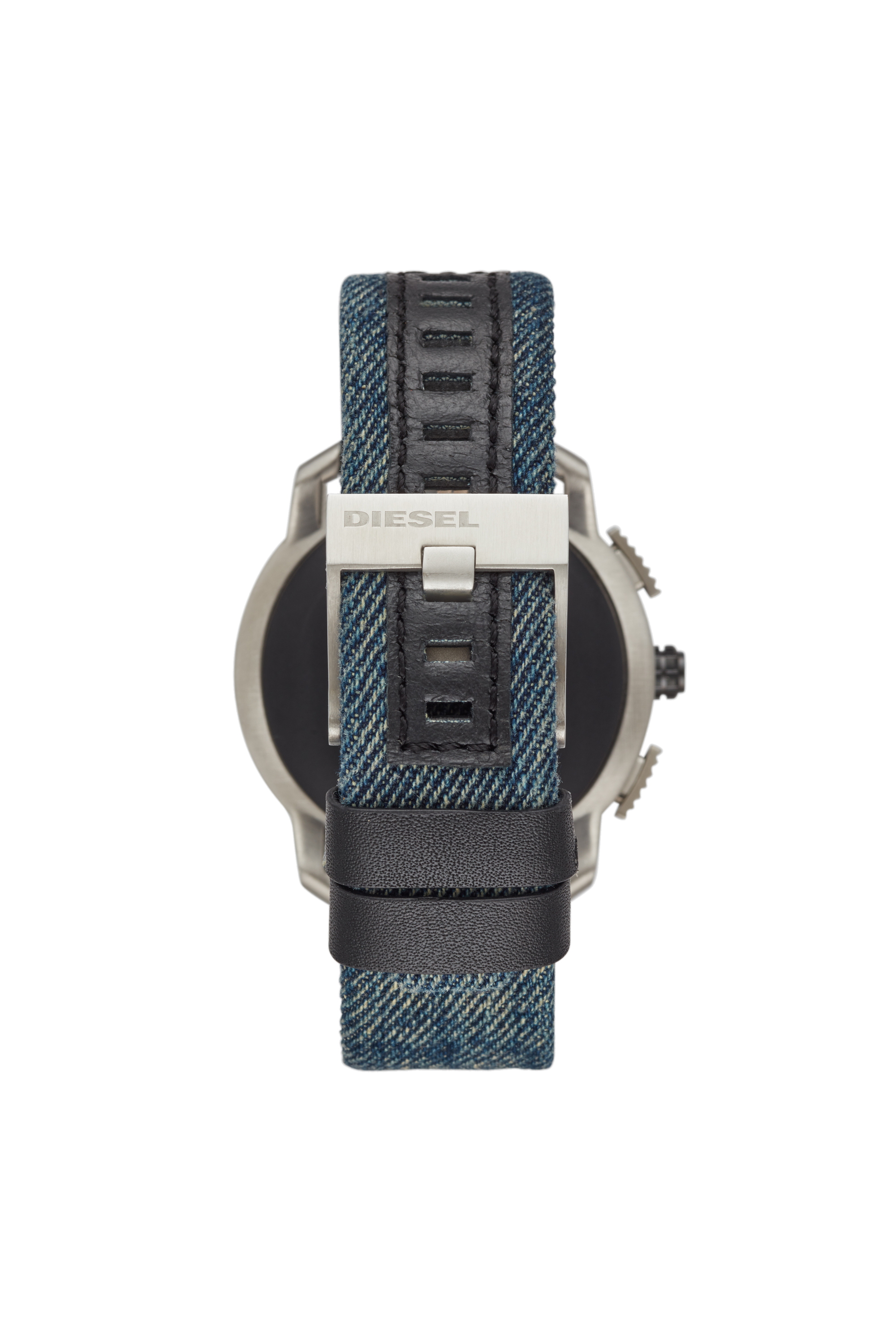 Diesel - DZT2015, Herren Axial-Smartwatch mit blauem Denimarmband in Jeansblau - 2