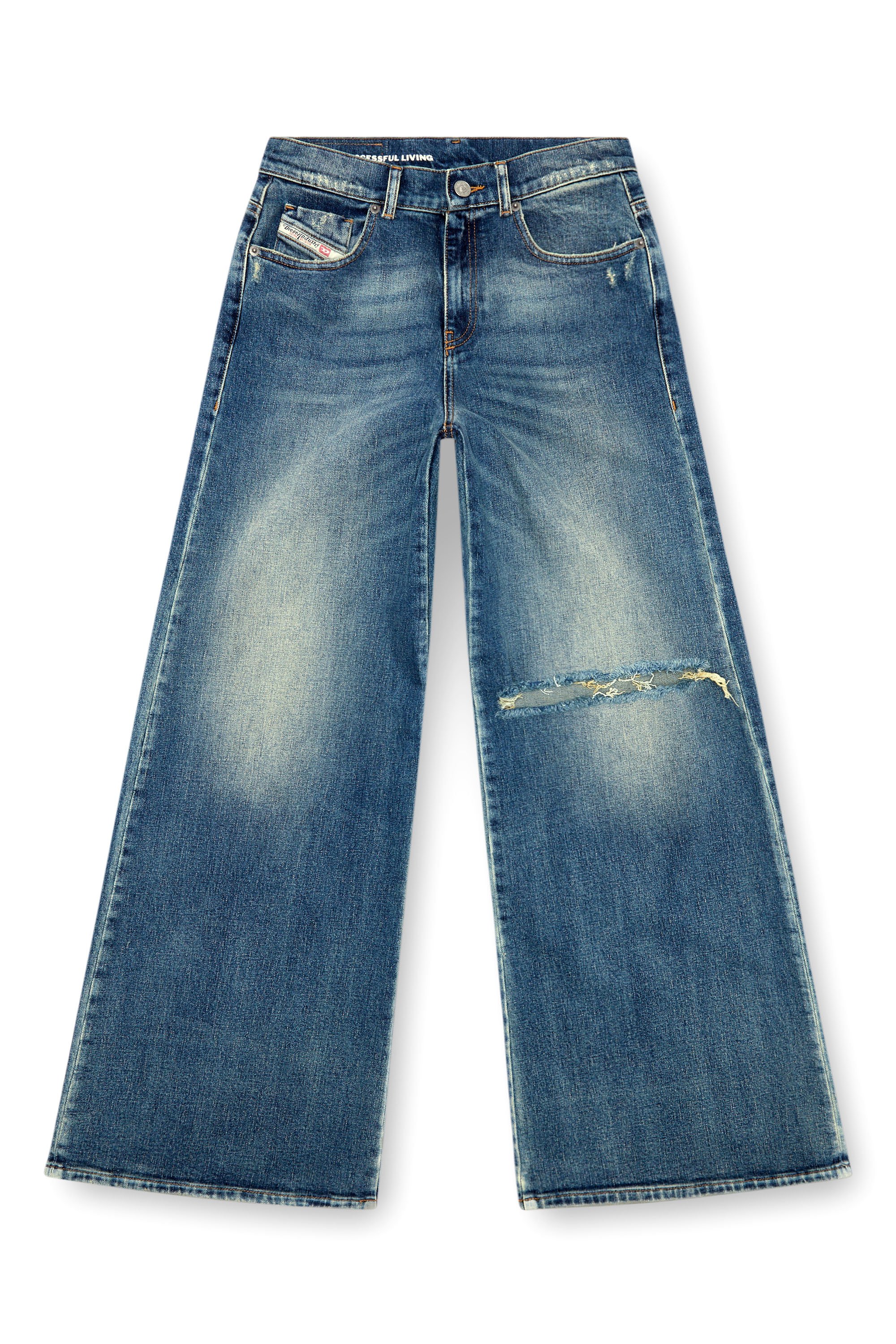 Diesel - Donna Bootcut and Flare Jeans 1978 D-Akemi 007M5, Blu medio - Image 3