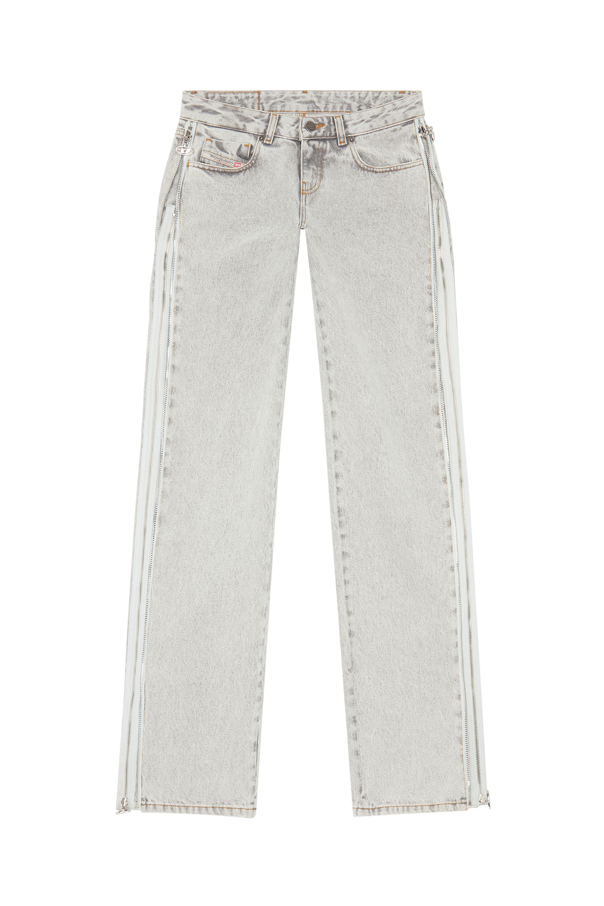 2002 007F8 Straight Jeans, Hellgrau - Jeans