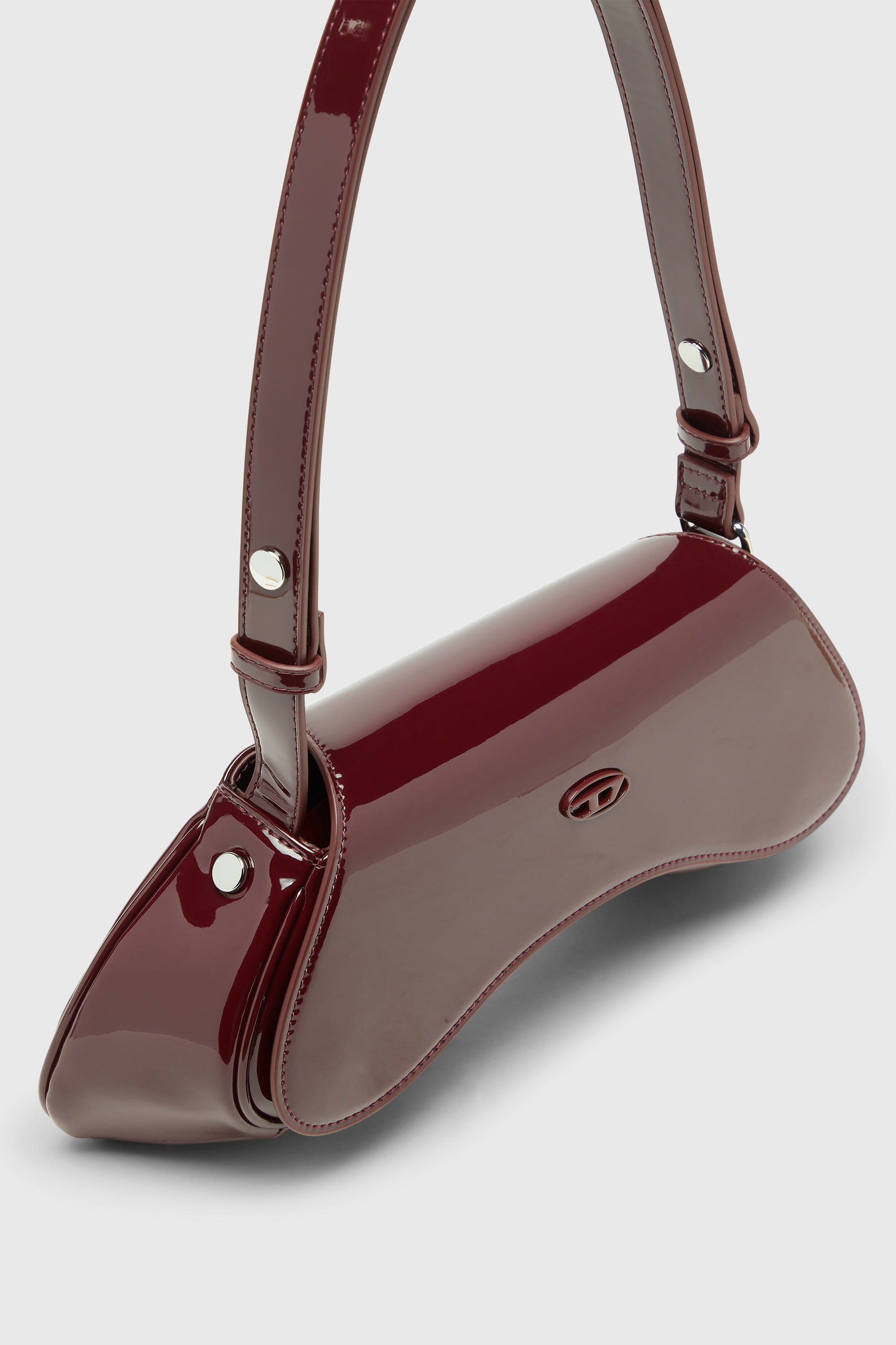 Diesel - PLAY CROSSBODY, Play-Borsa crossbody lucida Donna in Rosso - 6
