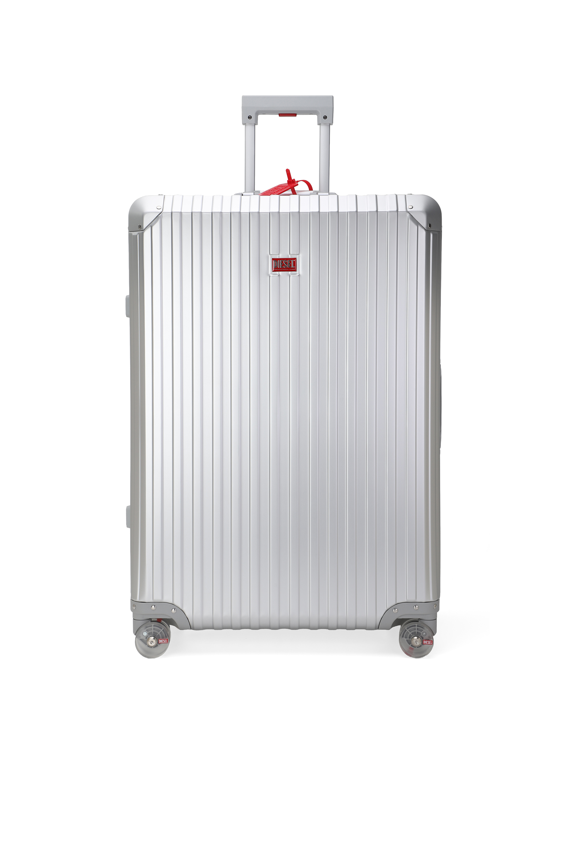 Diesel - DIESEL ALUMINUM TROLLEY- DSL002, Valise en aluminium taille L Mixte in Gris argent&eacute; - 1
