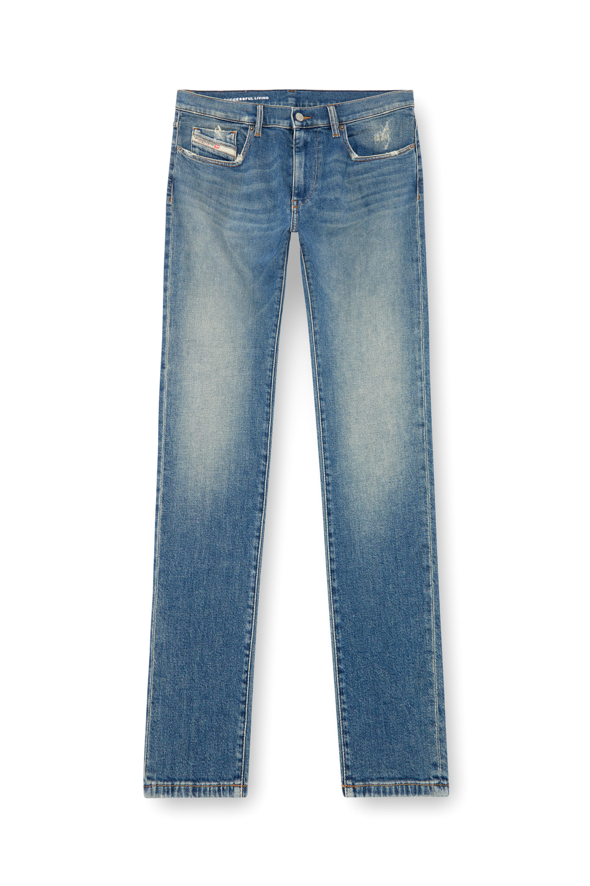 Diesel - Herren Slim Jeans 2019 D-Strukt 0GRDG, Hellblau - Image 5