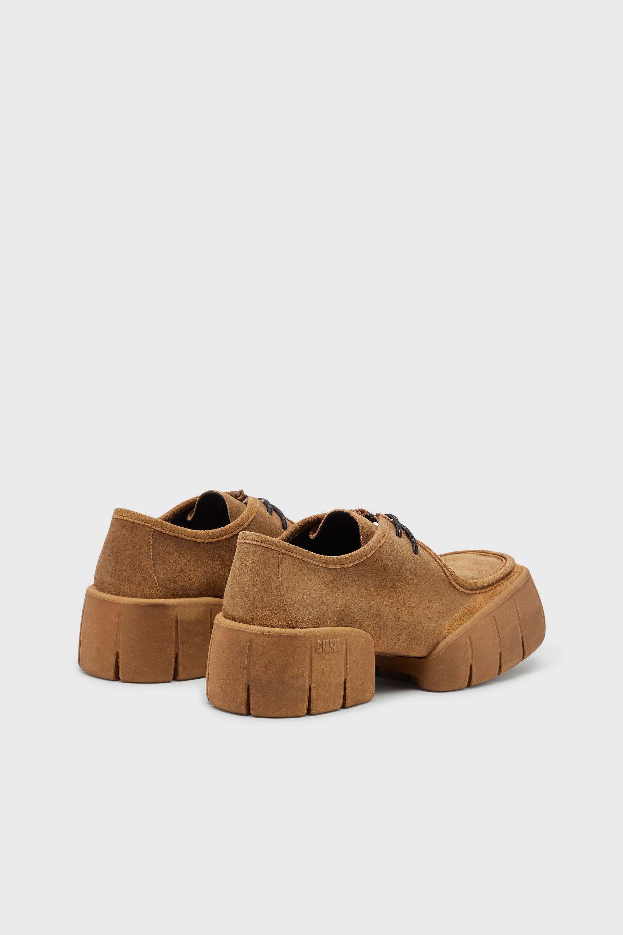 Diesel - D-TEX WB, D-Tex-Scarpe mocassino in suede cerato Uomo in Marrone - 3