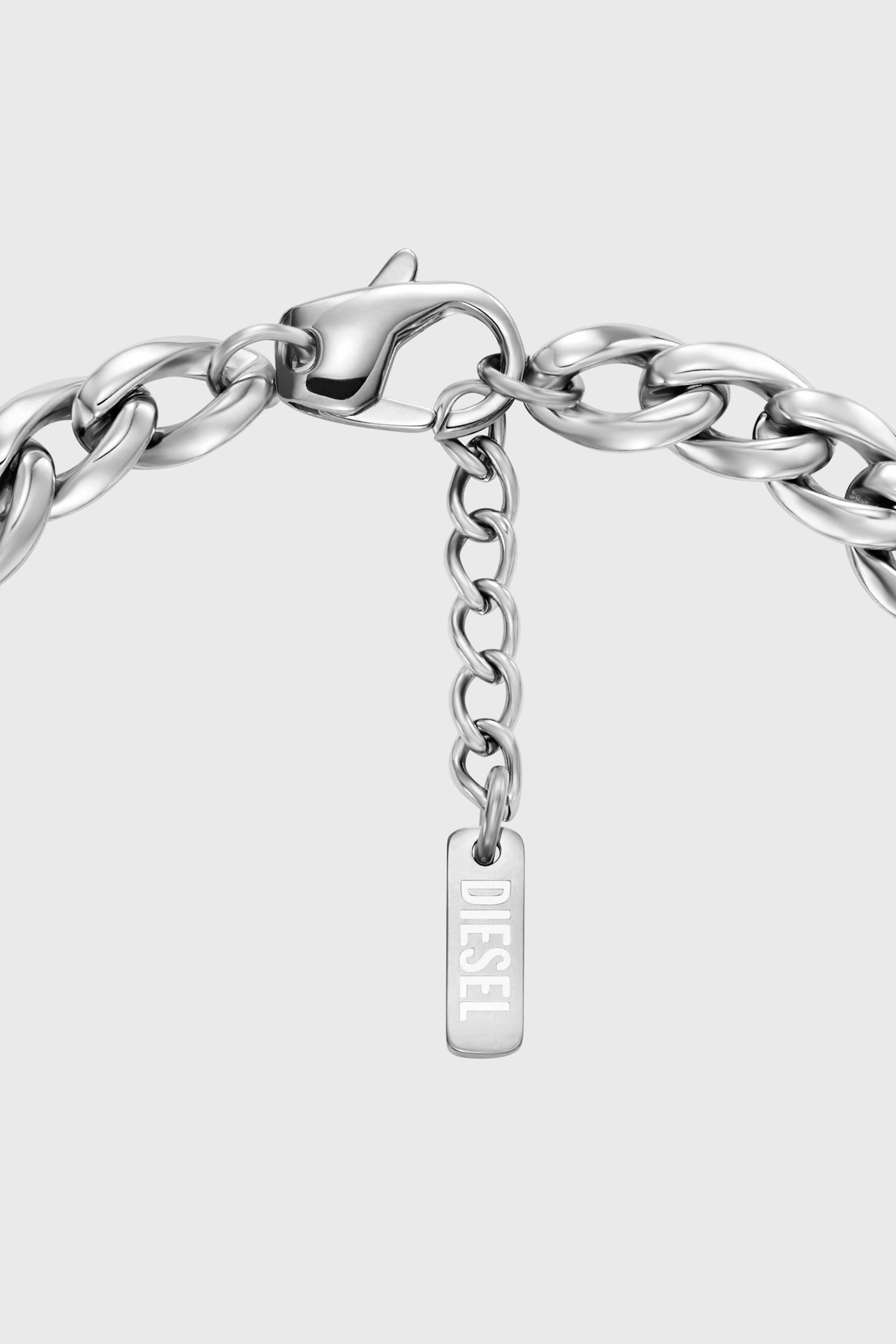 Diesel - DX1721040, Bracelet cha&icirc;ne en acier inoxydable Mixte in Gris argent&eacute; - 2