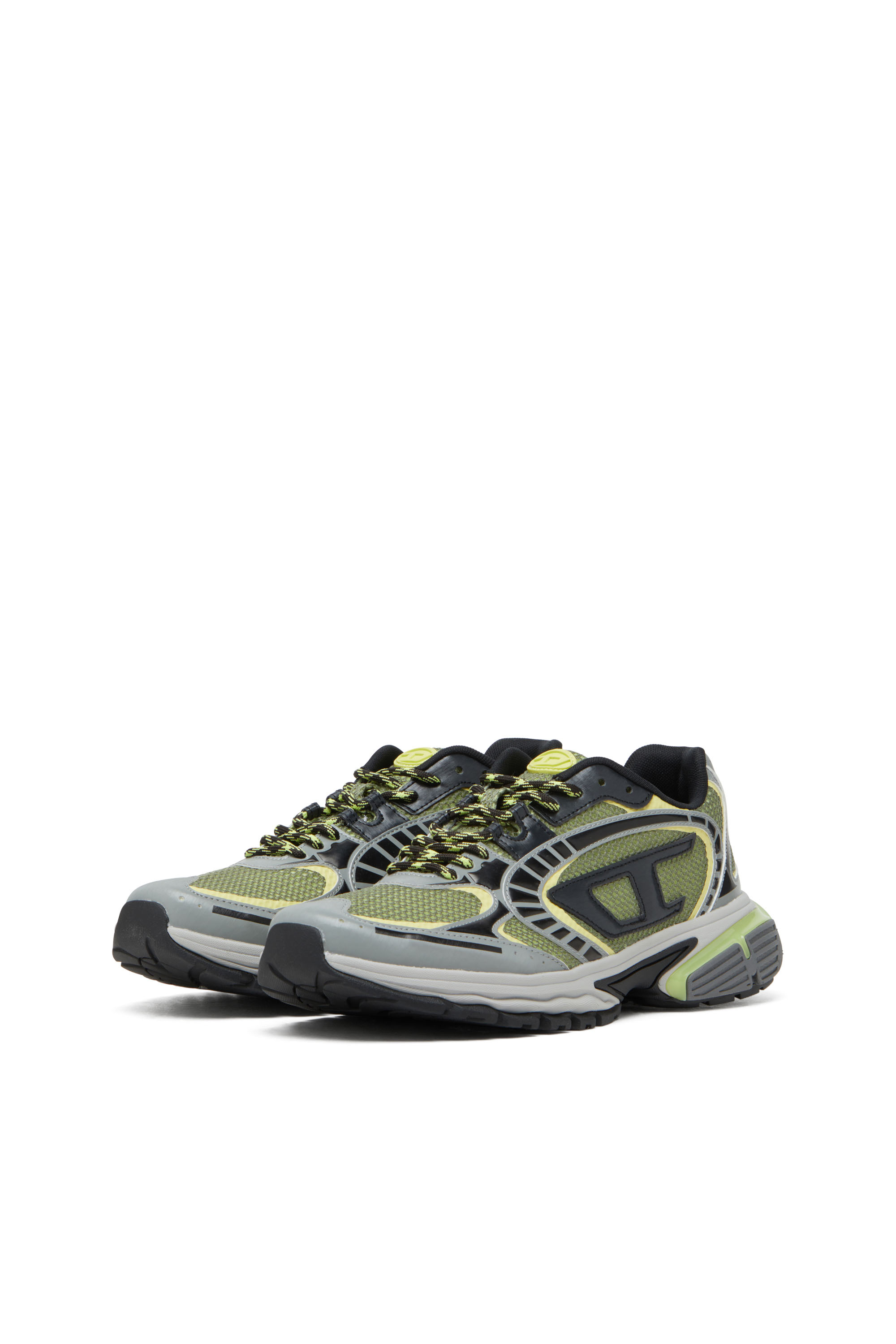 Diesel - S-PRO-V-DENSE LOW, S-Pro-V-Dense-Sneaker in rete con logo Oval D Uomo in Multicolor - 8