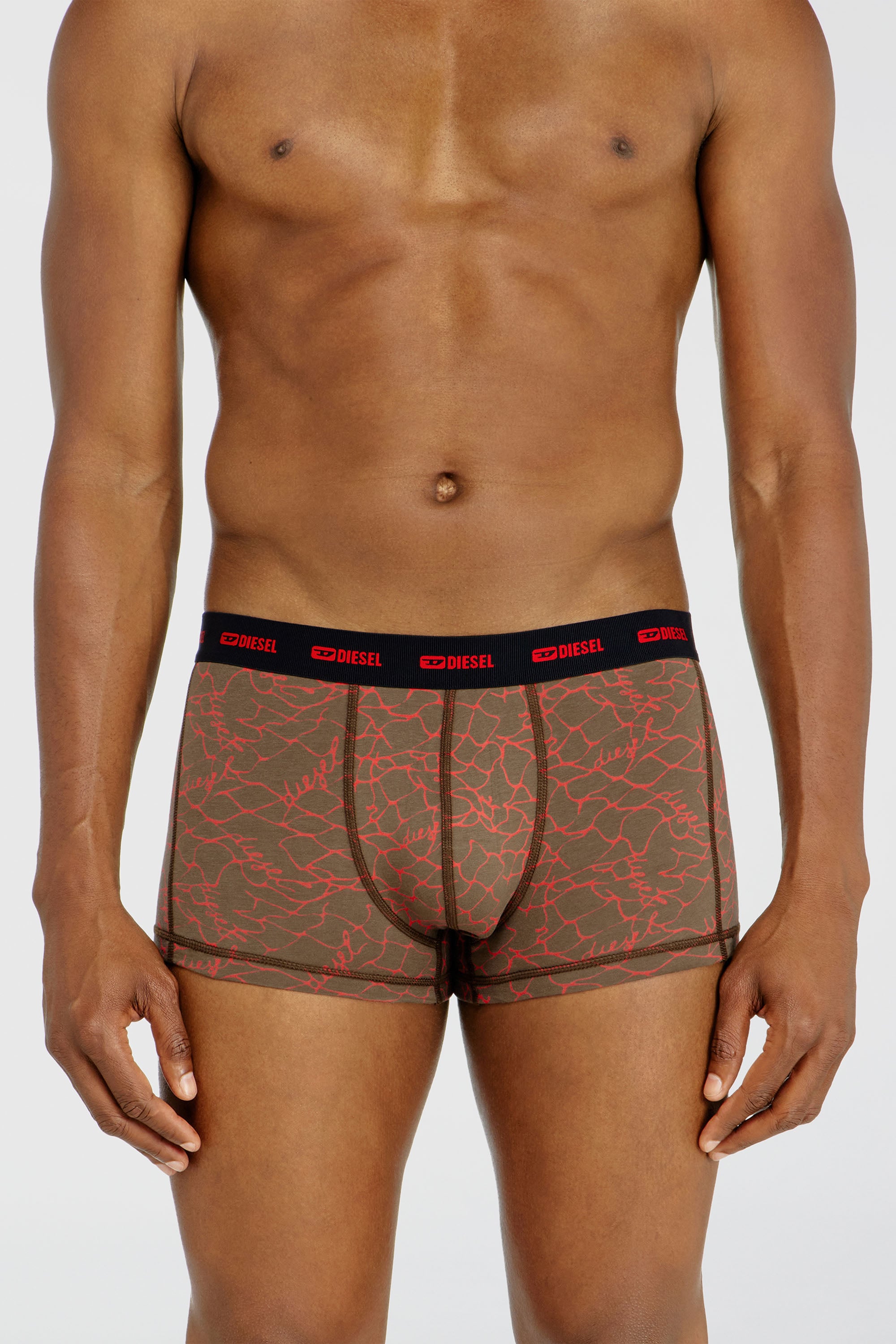 Diesel - DAMIEN-UTLT-3PACK, Set da tre boxer stretch con motivo grafico Uomo in Multicolor - 2
