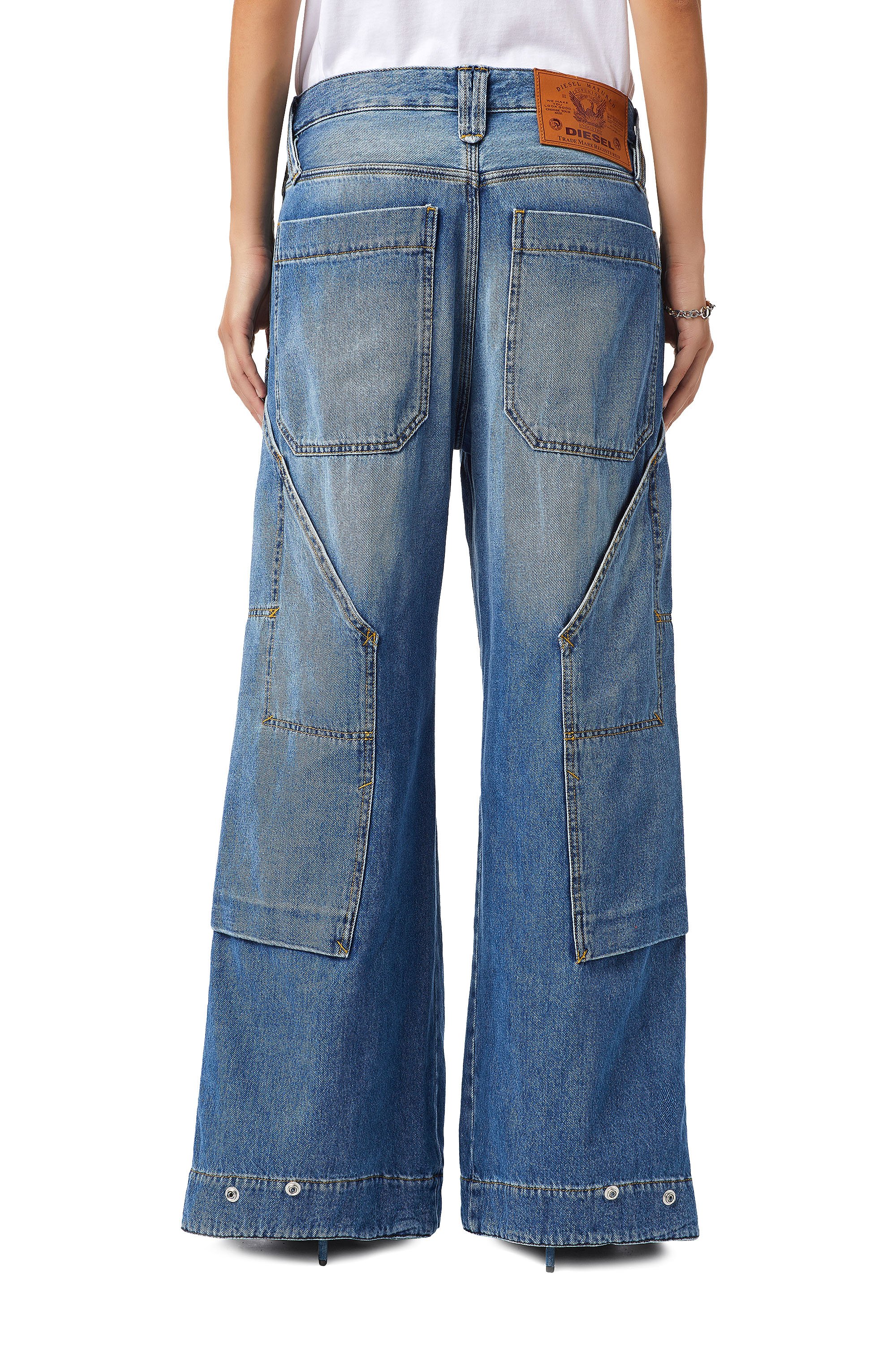 Diesel - D-Laly 0AFAM Bootcut and Flare Jeans, Blu medio - Image 2