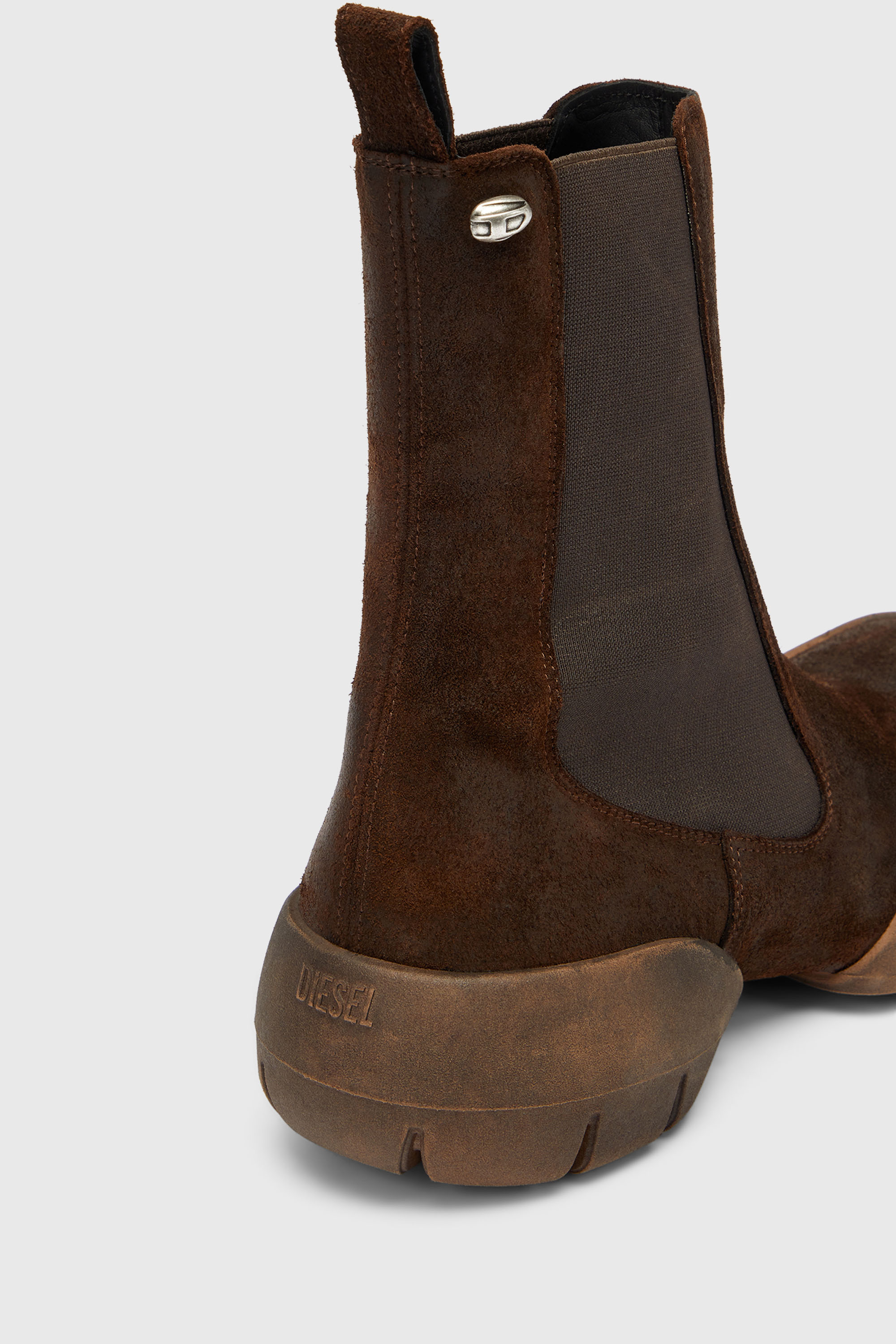 Diesel - D-MATHIEU CH, D-Mathieu - Bottines en su&egrave;de avec semelle en caoutchouc Homme in Marron - 4