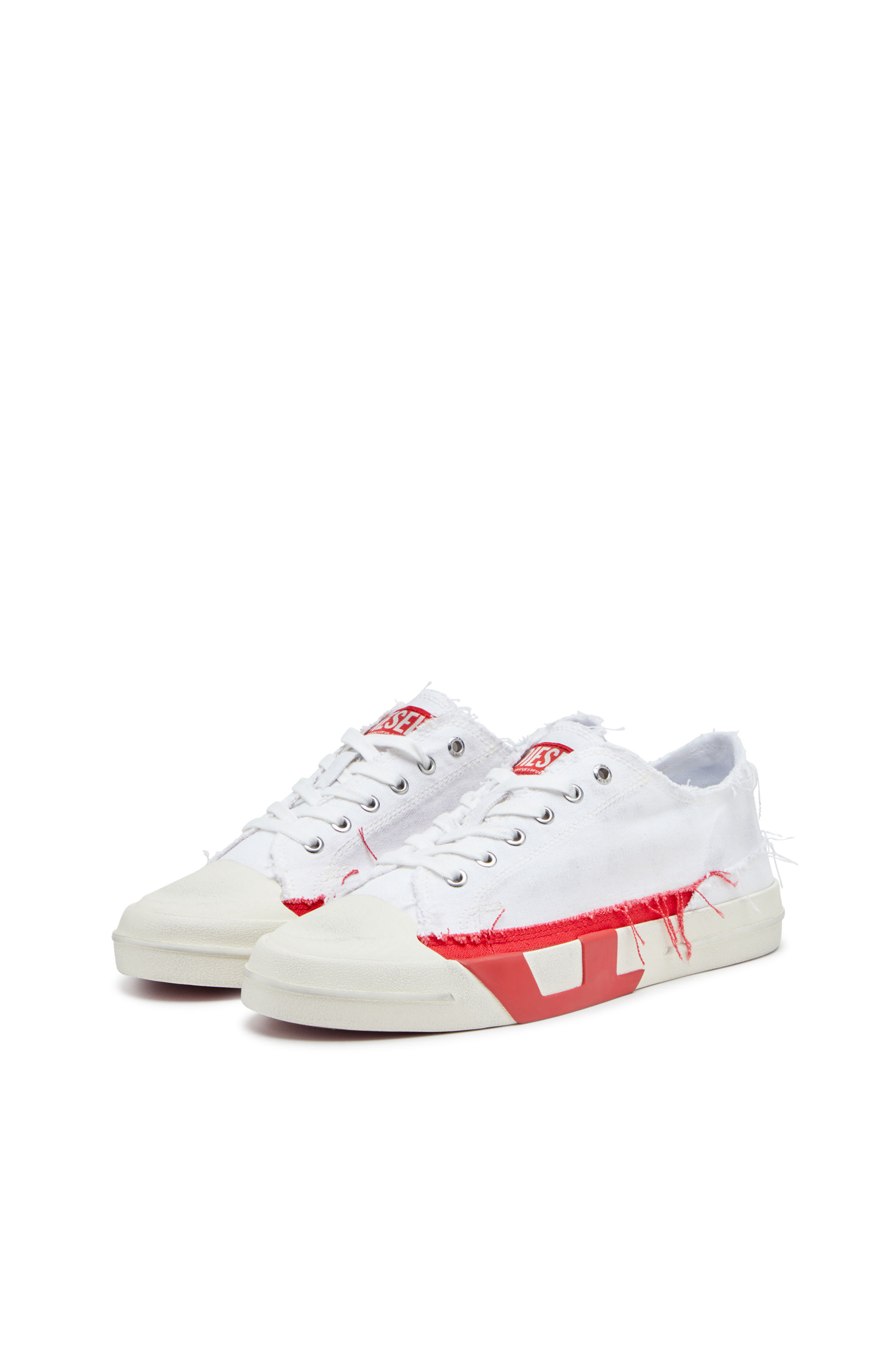 Diesel - S-D-VERSE LOW, S-D-Verse-Sneakers en toile à effet sali Homme in Polychrome - 9