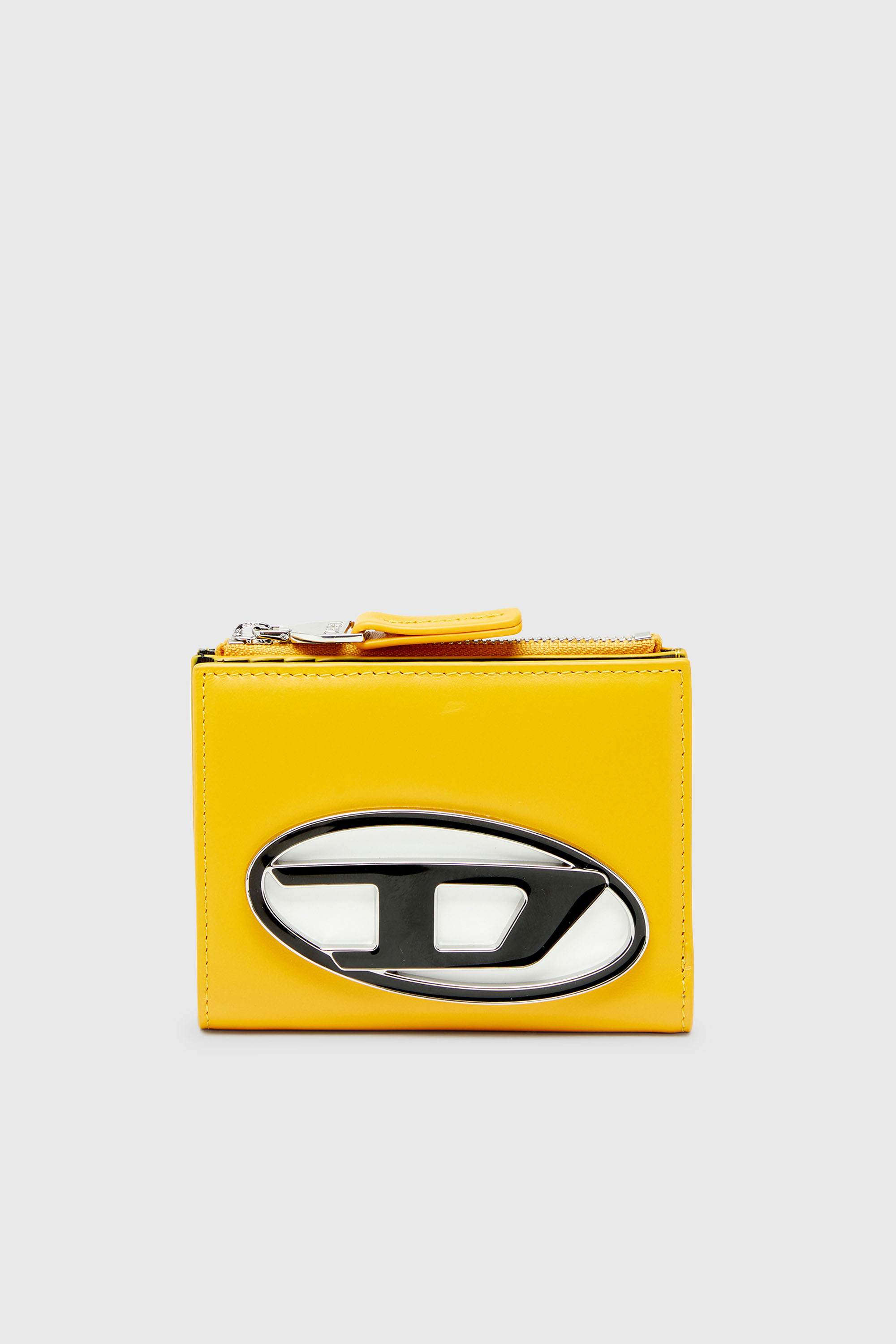 Diesel - 1DR BI-FOLD ZIP II, Portafoglio a libro small in pelle Donna in Giallo - 1