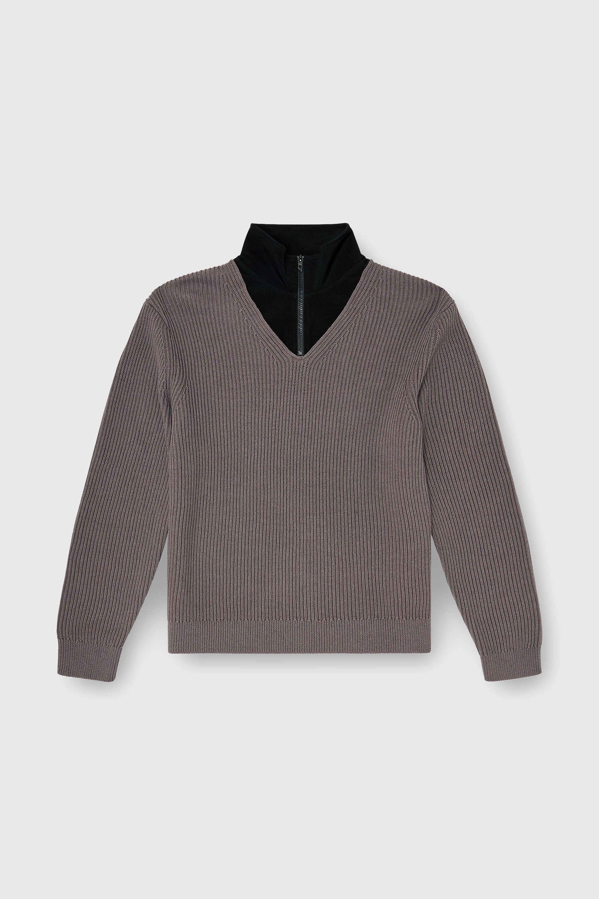 Diesel - K-MAMU, Pullover mezza zip con collo a strati Uomo in Multicolor - 2