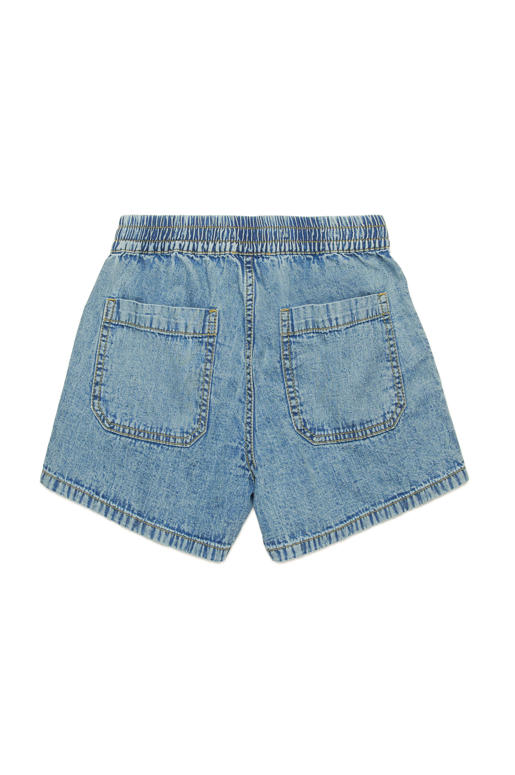 Diesel - PINTY, Short en denim avec poches plaquées Femme in Bleu - 2