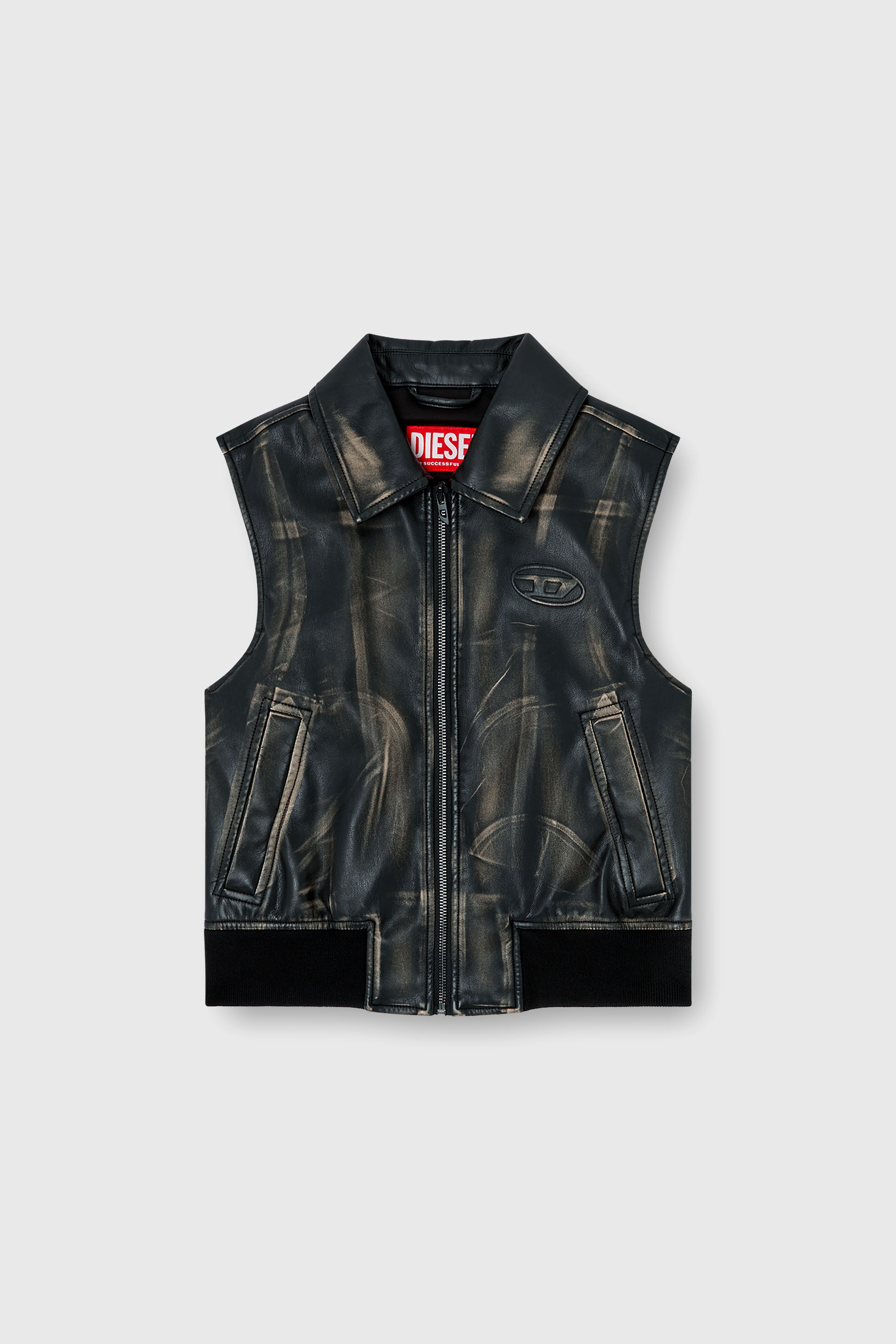 Diesel - G-INKO, Veste bomber avec effet us&eacute; Femme in Marron - 2