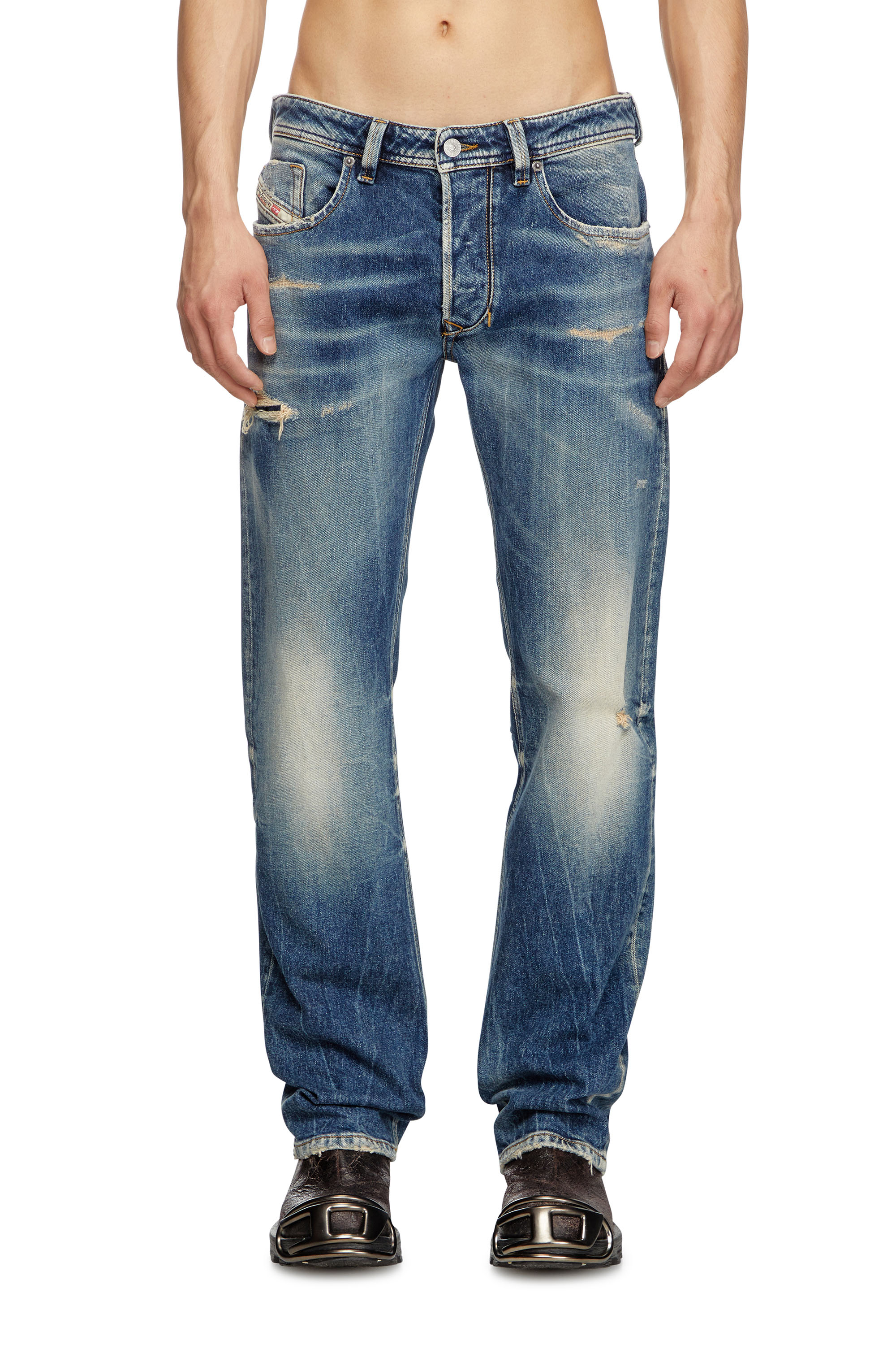 Diesel - Regular Jeans 1985 Larkee 007Y6 Uomo, Blu Scuro - Image 1