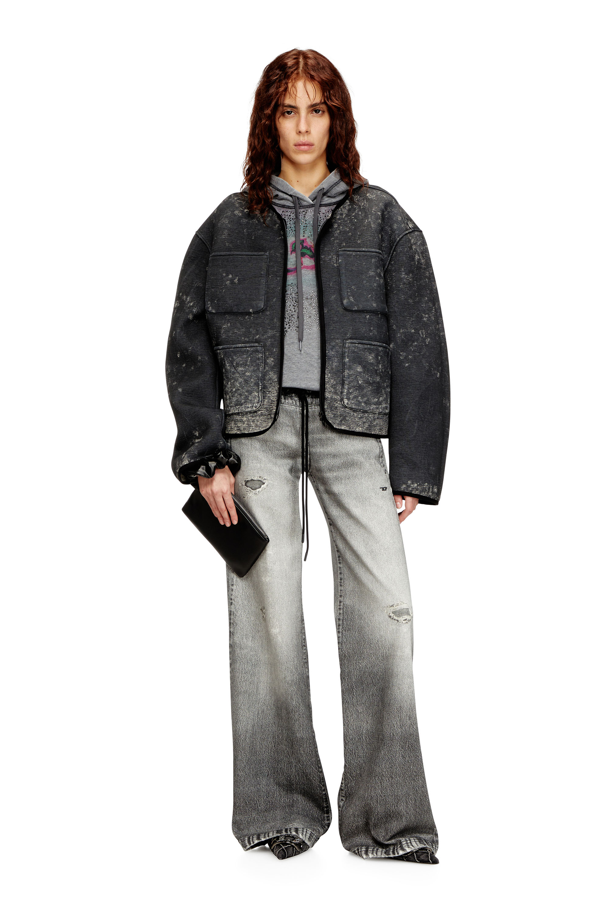 Diesel - Relaxed 2078 D-Ainty Joggjeans&reg; 068US Donna, Grigio - Image 2