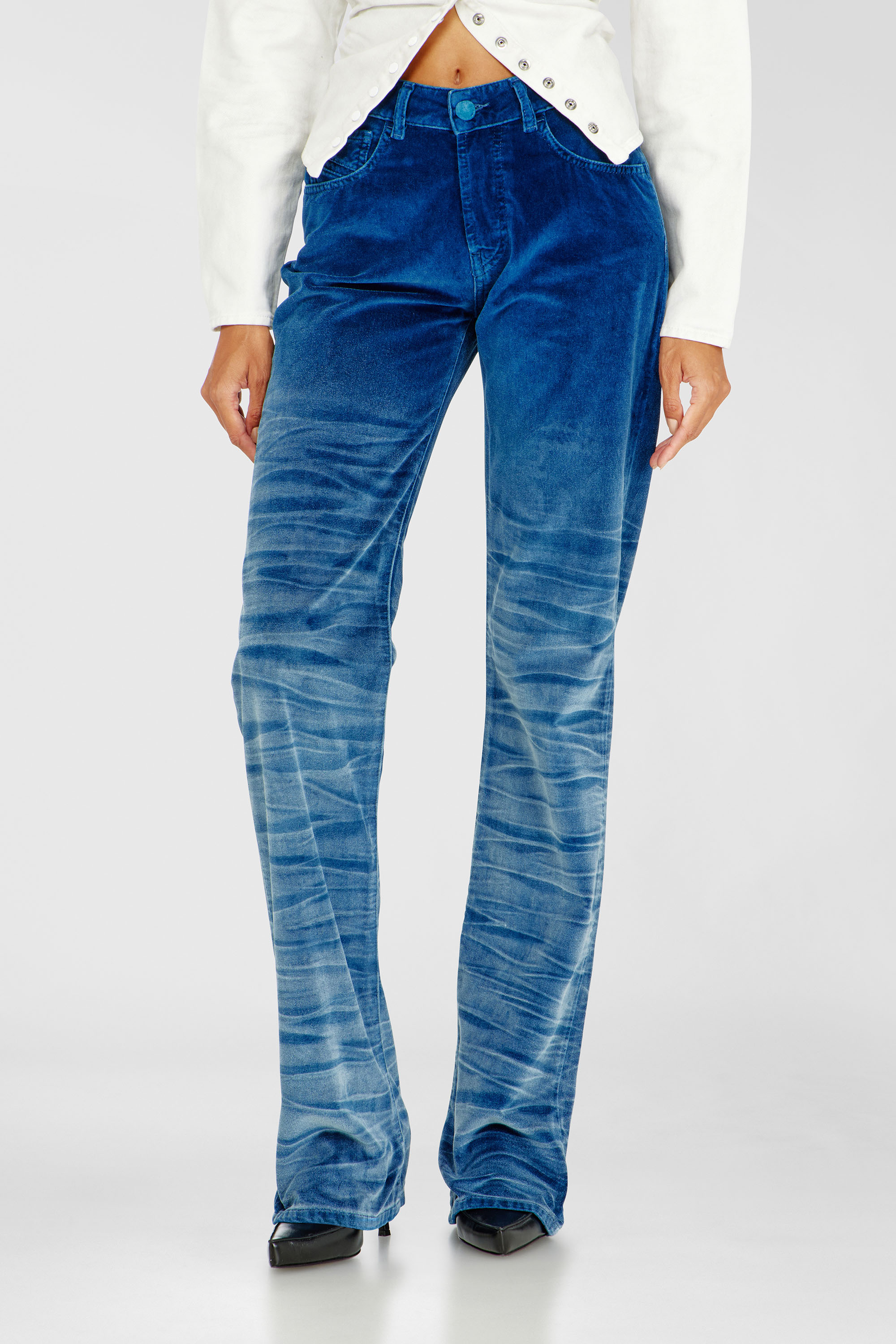 Diesel - Regular Jeans D-Lie 003PF Femme, Bleu Fonc&eacute; - Image 4