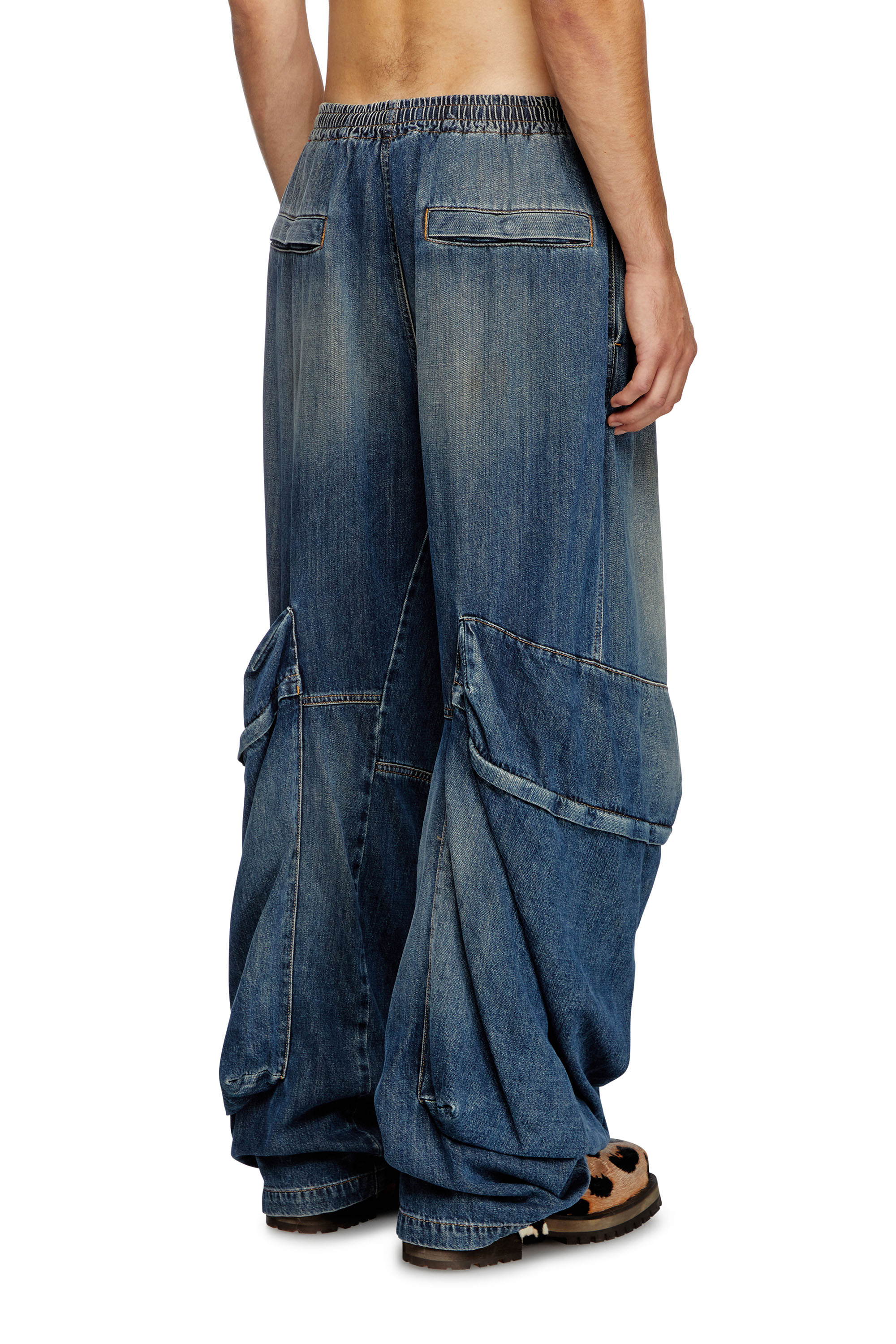 Diesel - Straight Jeans D-Para 09L14 Mixte, Bleu moyen - Image 3