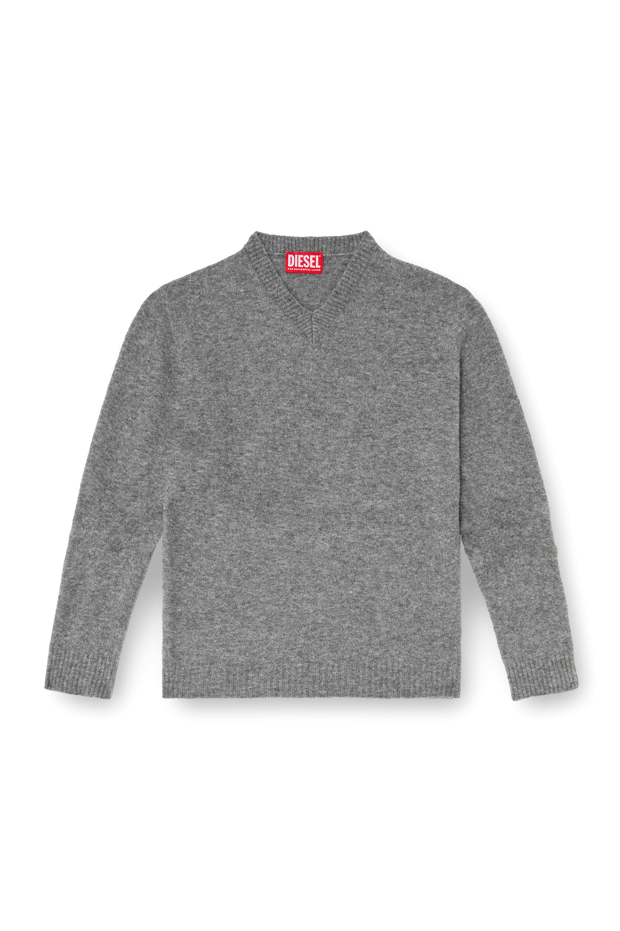 Diesel - K-ANDIE, Pull en maille foul&eacute;e froiss&eacute;e &agrave; col en V Homme in ToBeDefined - 3