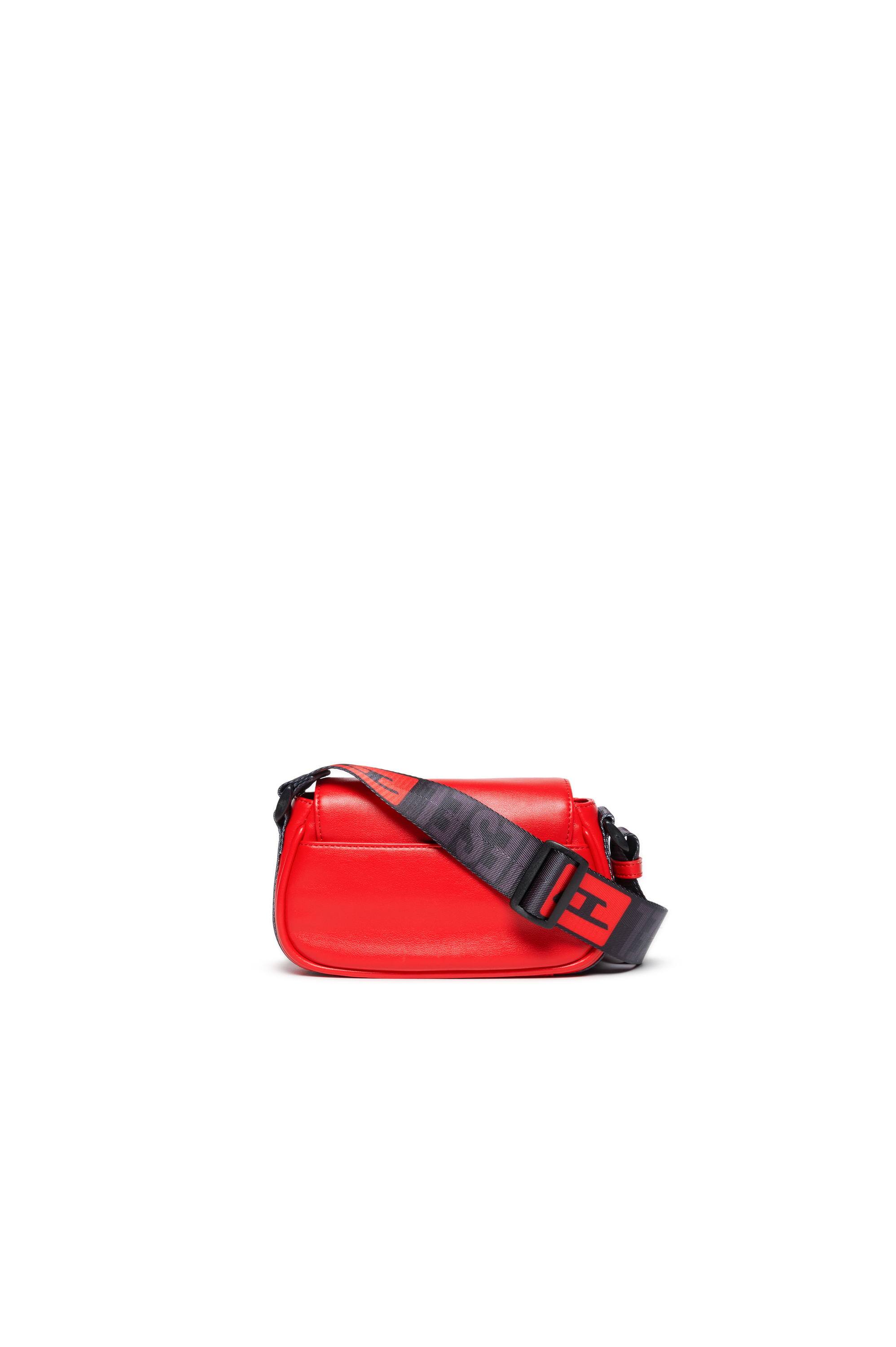 Diesel - CROSSBODY, Woman's Crossbody bag with logo strap in Red - 2