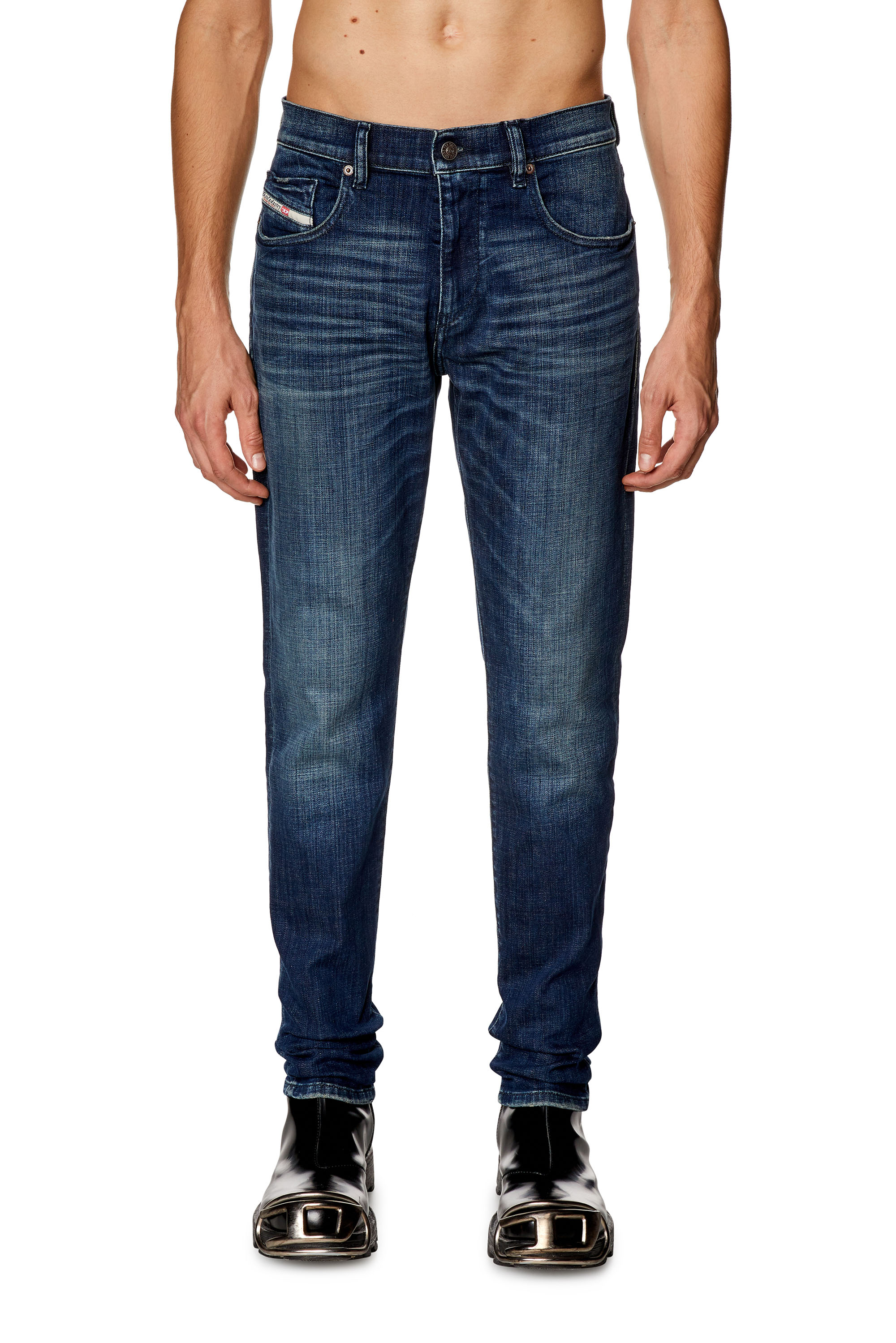 Diesel - Slim Jeans 2019 D-Strukt 09H35, Dunkelblau - Image 1