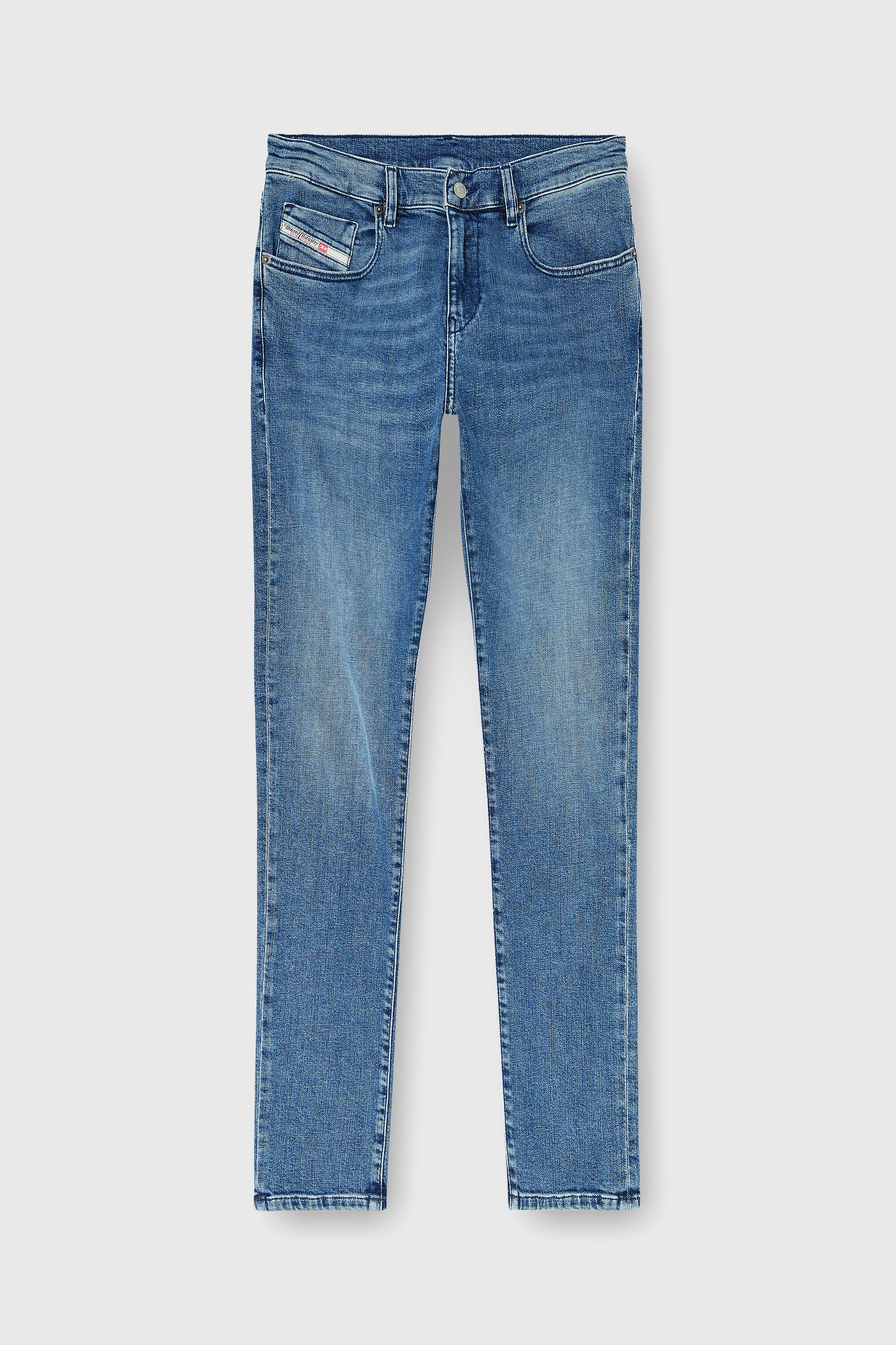 Diesel - Slim Jeans 2019 D-Strukt 0HDBK Uomo, Blu medio - Image 2