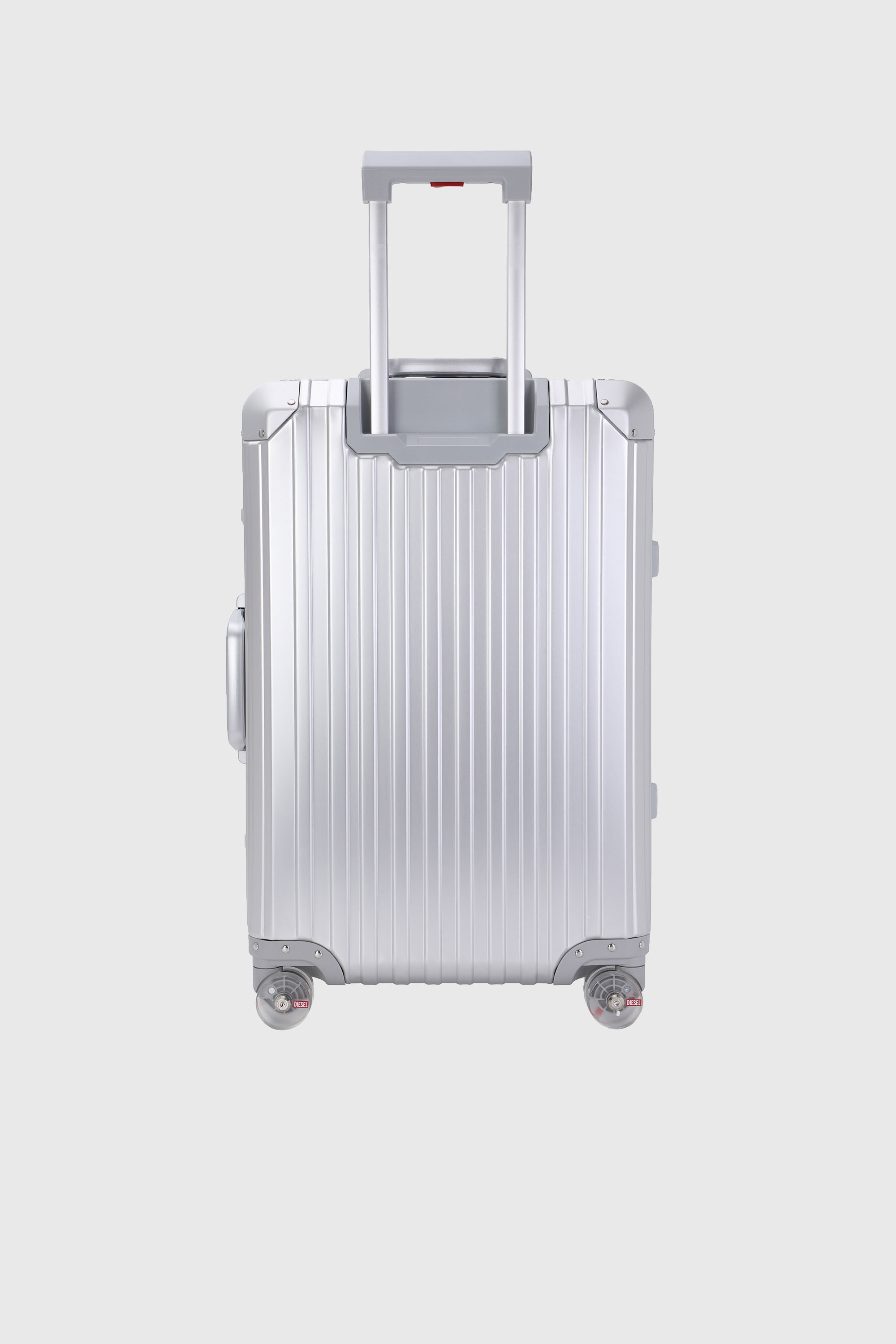 Diesel - DIESEL ALUMINUM TROLLEY- DSL002, Valigia in alluminio taglia M Unisex in Argento - 2