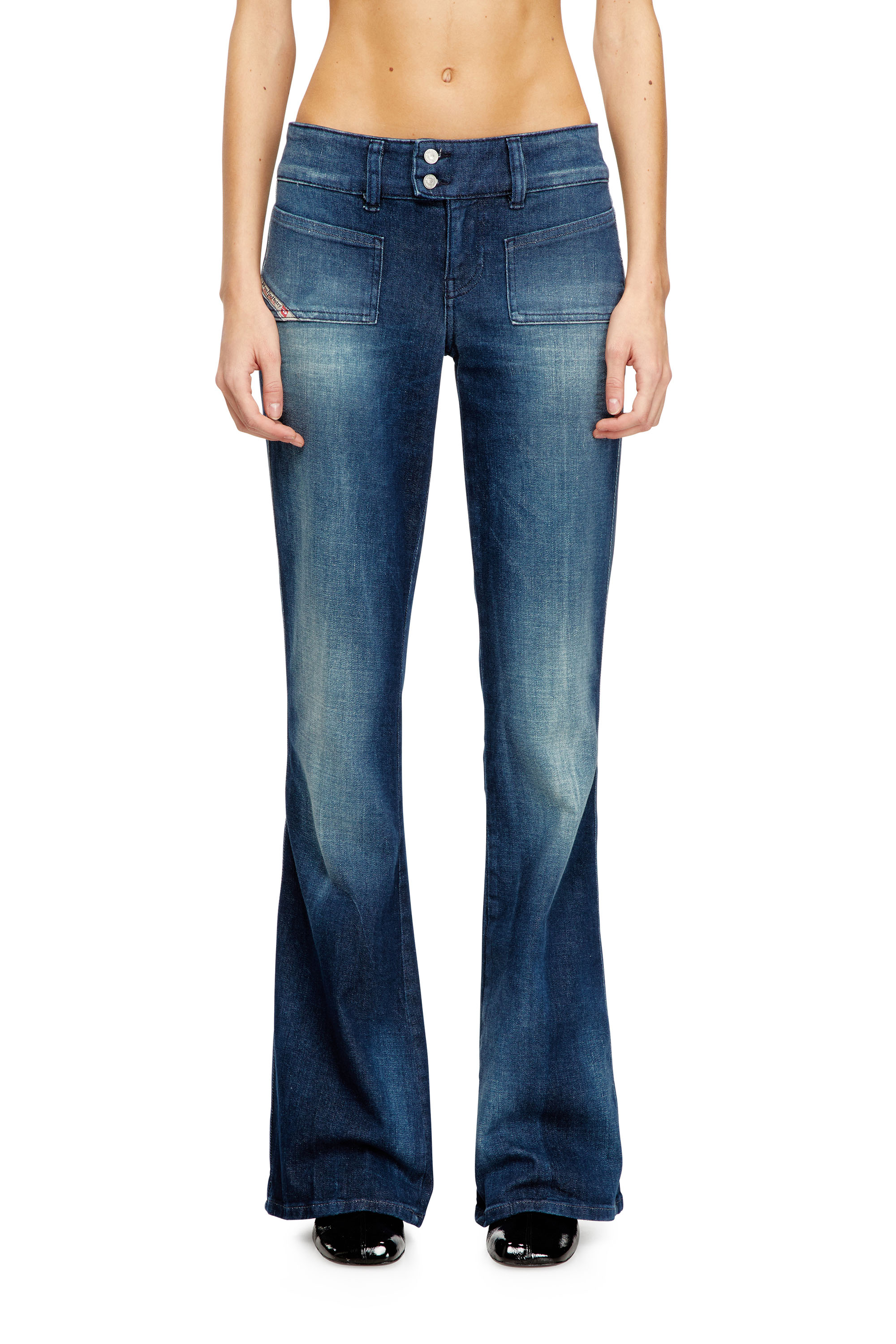 Diesel - Bootcut Jeans D-Hush 0ADBQ Femme, Bleu - Image 3