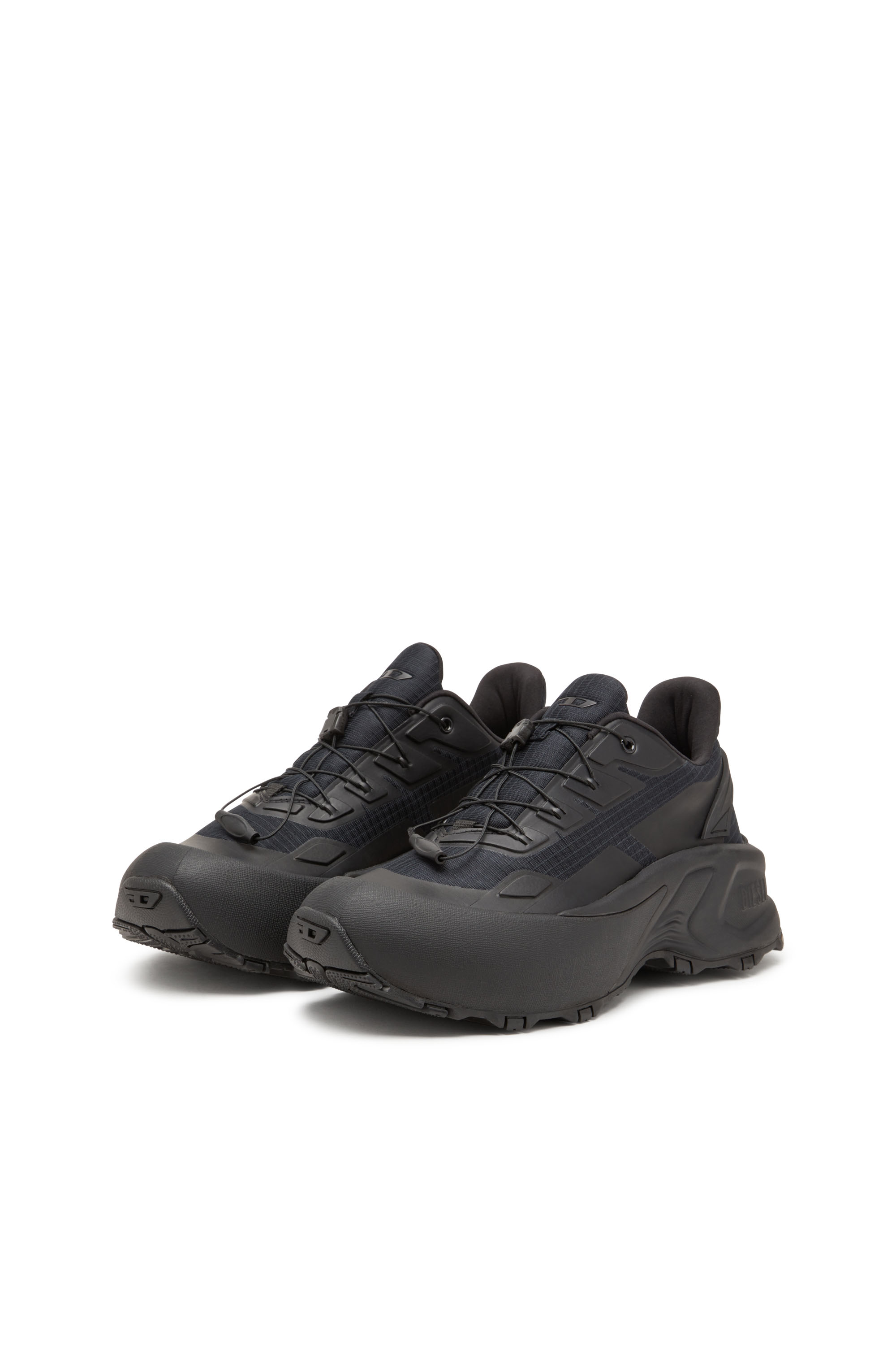 Diesel - D-CAGE RUNNER, D-Cage Runner-Sneakers en ripstop avec bordure en TPU Homme in Noir - 9