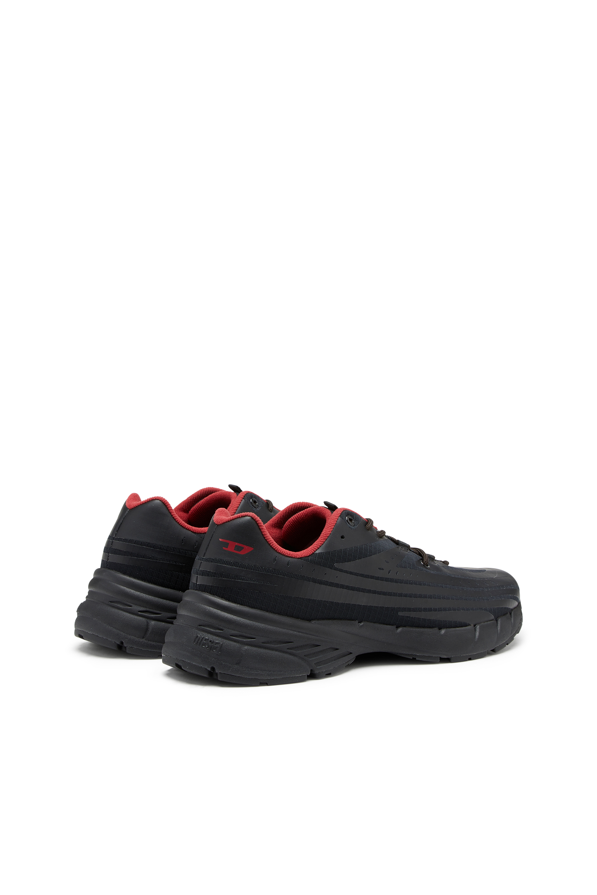 Diesel - D-AIRSPEED LOW, Uomo D-Airspeed Low-Sneaker a righe in ripstop coated in Nero - Image 3