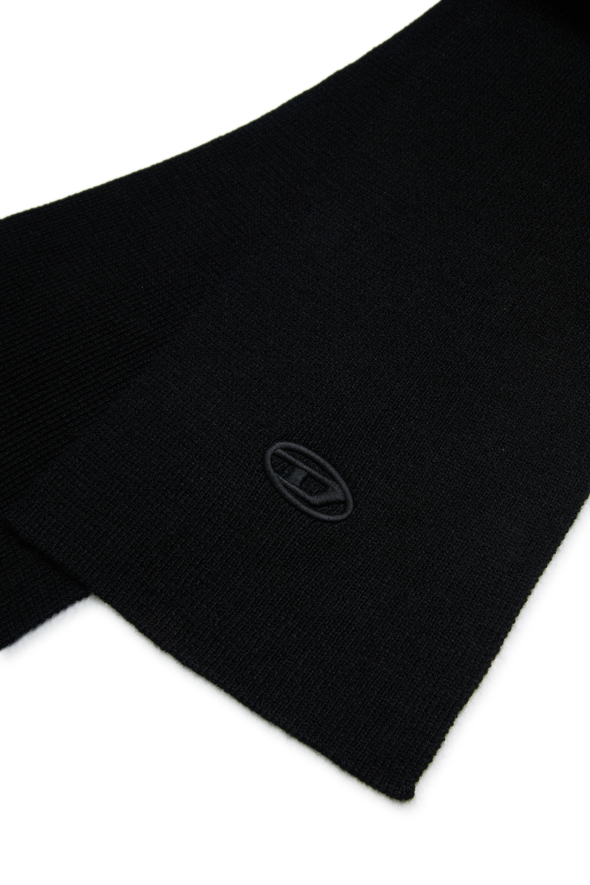 Diesel - RKCODERSCARF, Unisex Schal aus Wollmischung mit Logo in Schwarz - 3