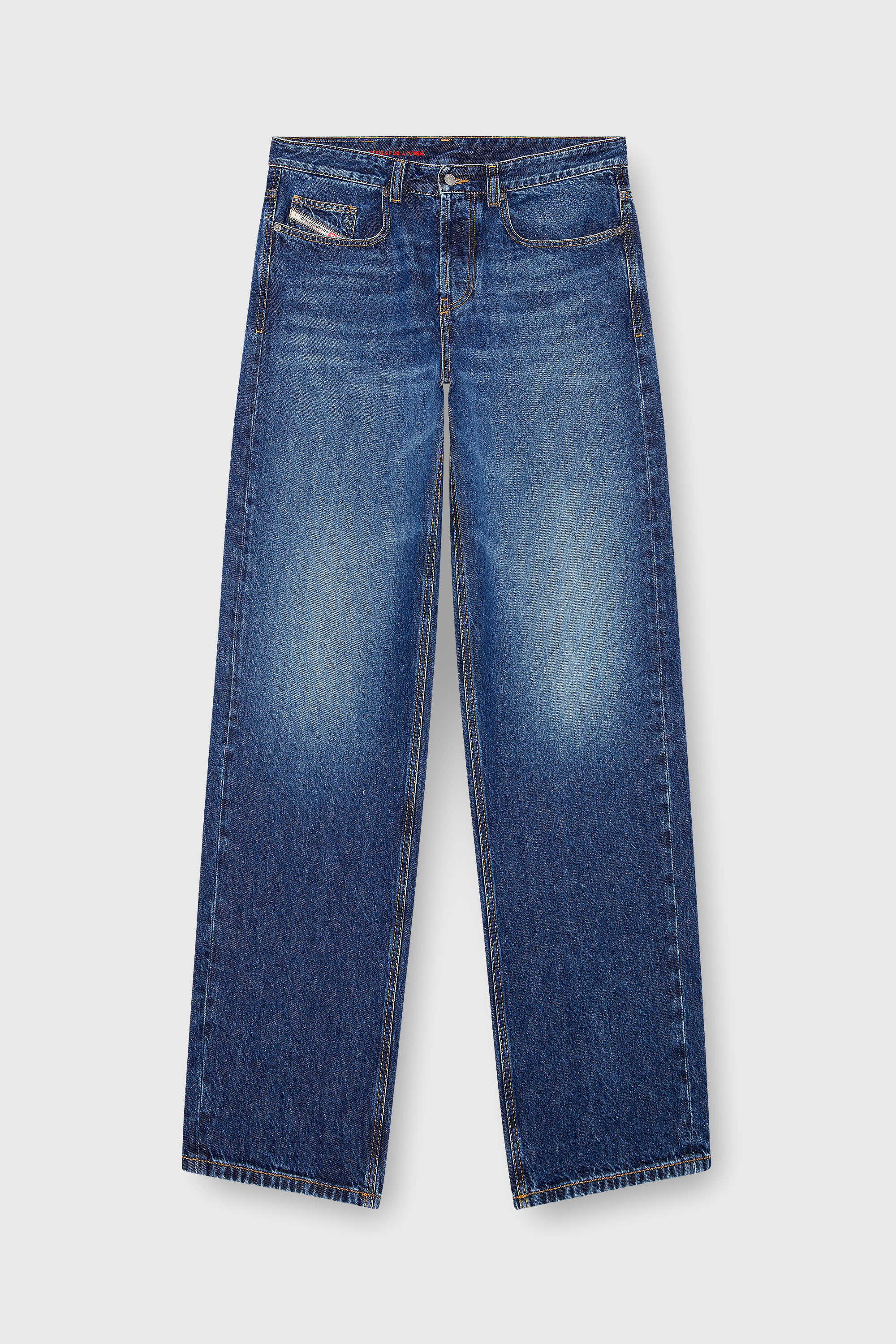 Diesel - Man's Relaxed Jeans 2001 D-Macro 09I27, Medium blue - 2