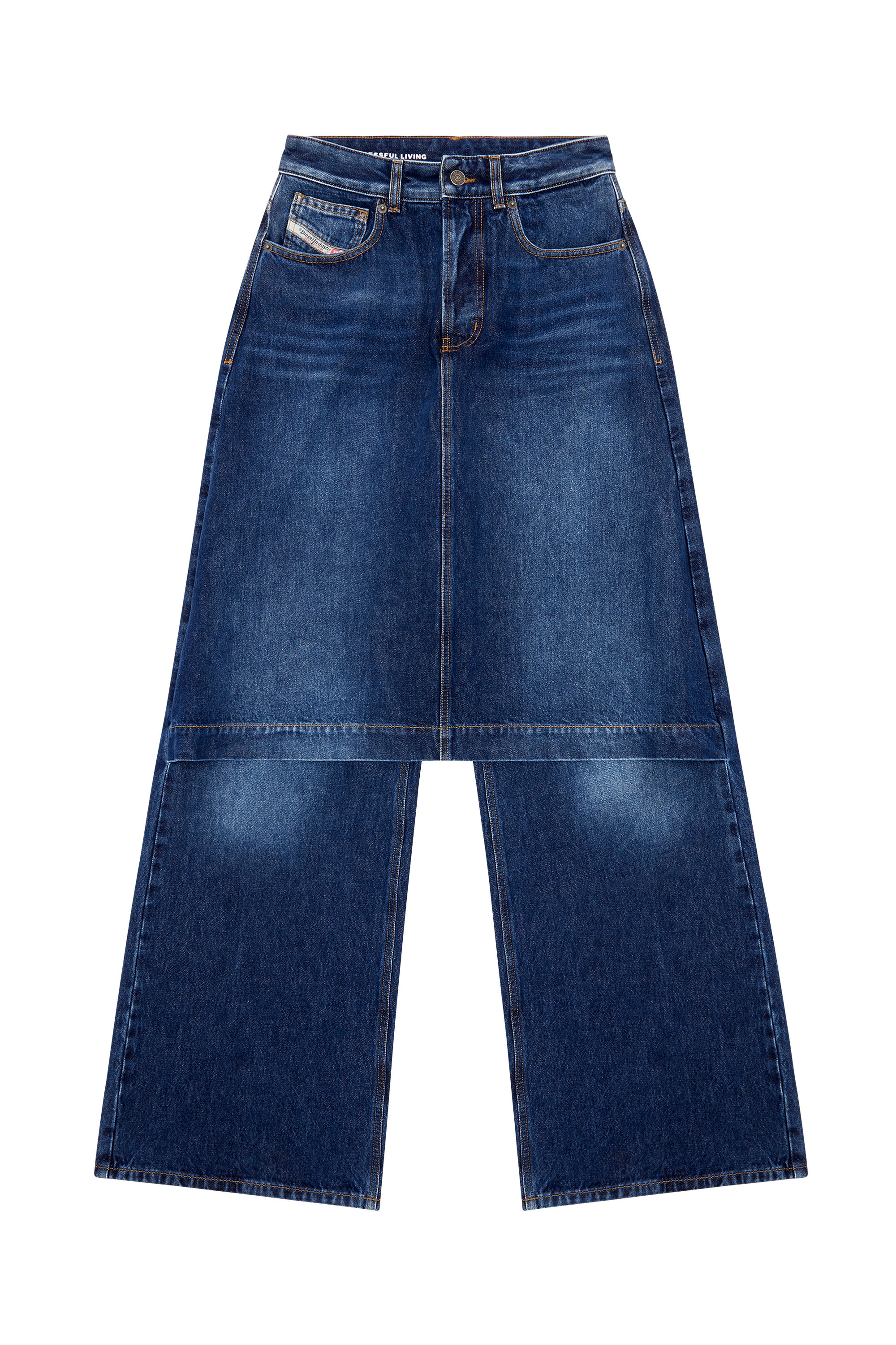 Diesel - Straight Jeans D-Syren 0DBCF, Bleu Foncé - Image 5