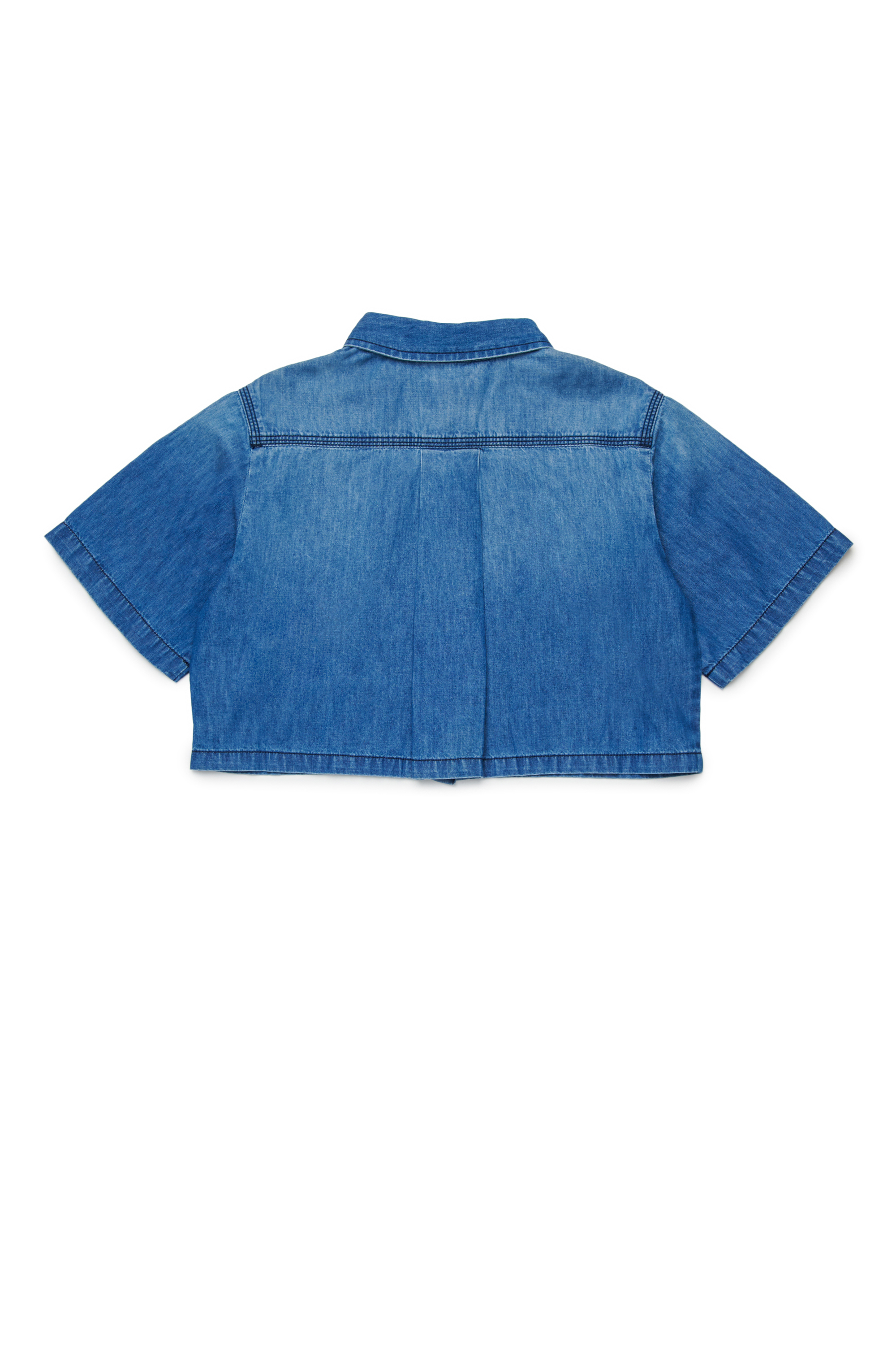 Diesel - CINNIX, Chemise en denim courte &agrave; manches courtes Femme in Bleu - 2