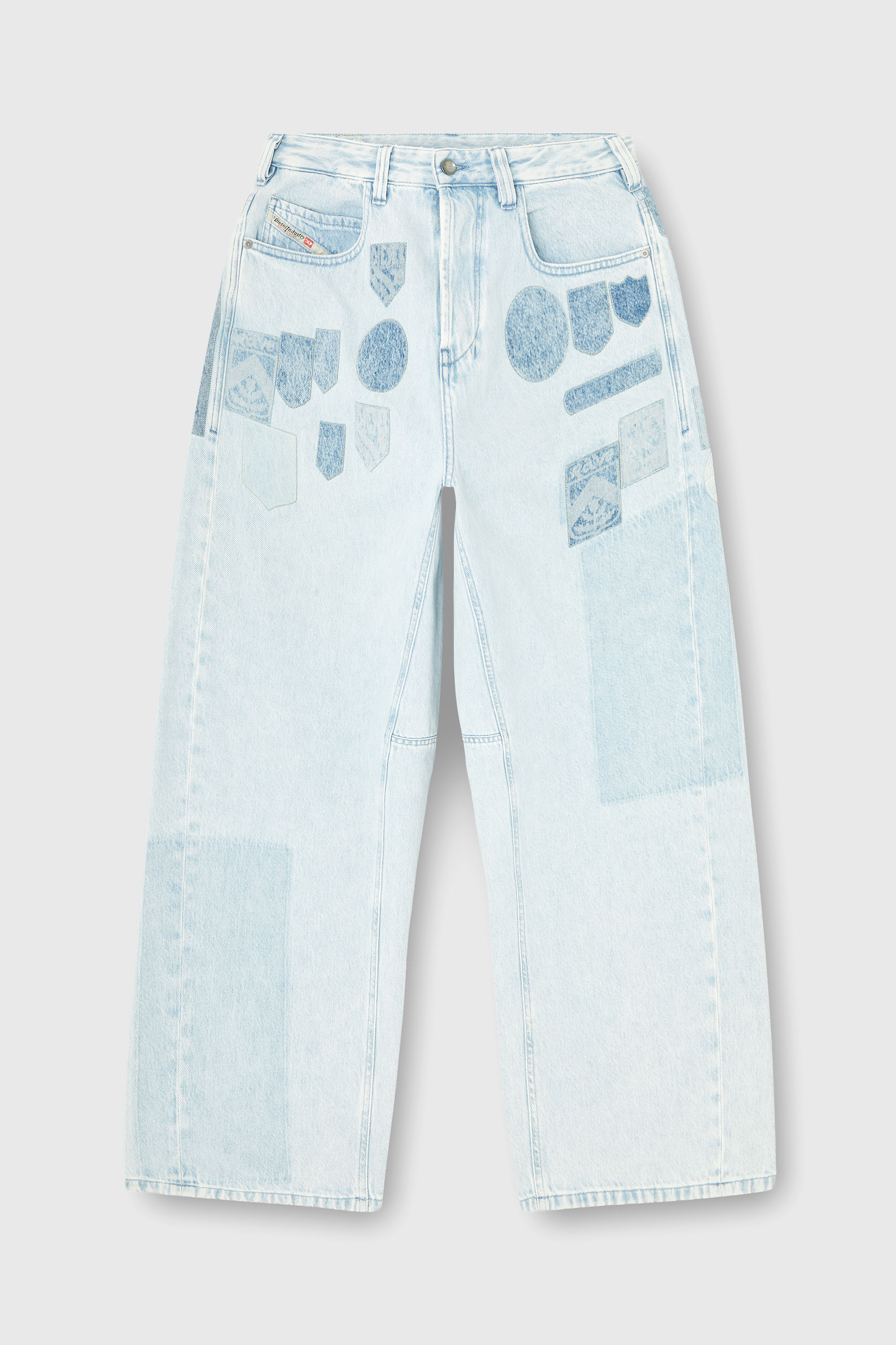 Diesel - Unisex's Relaxed Jeans 1997 D-Enim-M 0IFBQ, Light Blue - 2