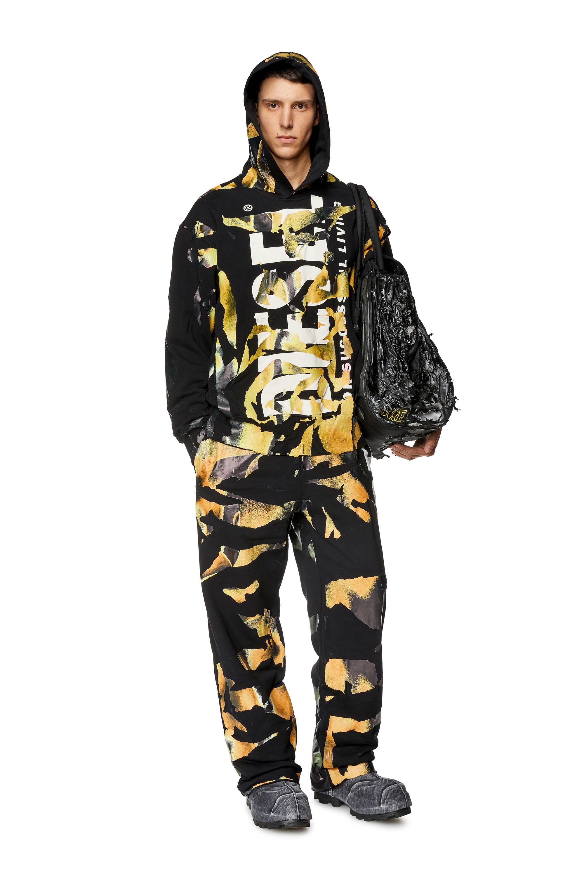 Diesel - S-MAC-HOOD-M1, Nero/Arancione - Image 2