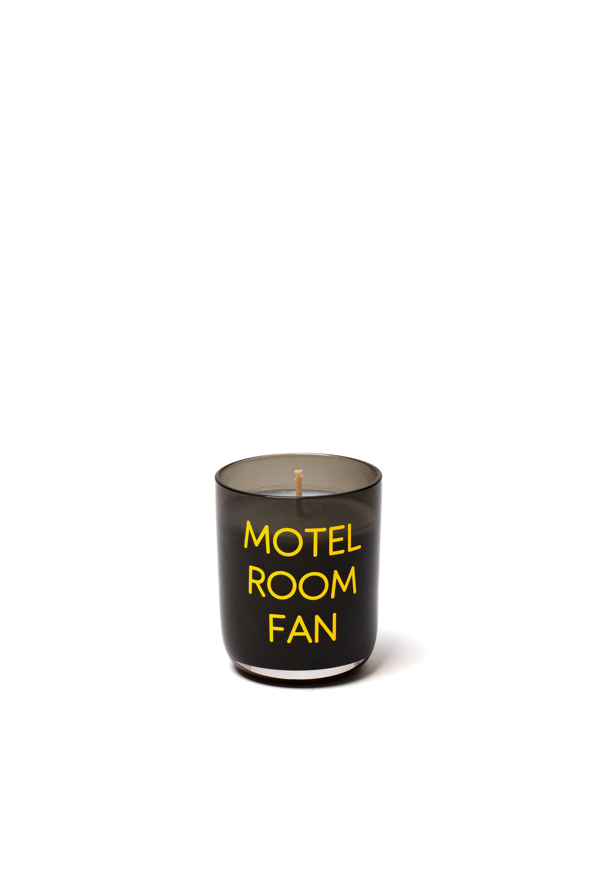 Diesel - 11171 HOME SCENTS, Unisex's Candle in glass jar "memories-motel room fan" in Black/Yellow - 1