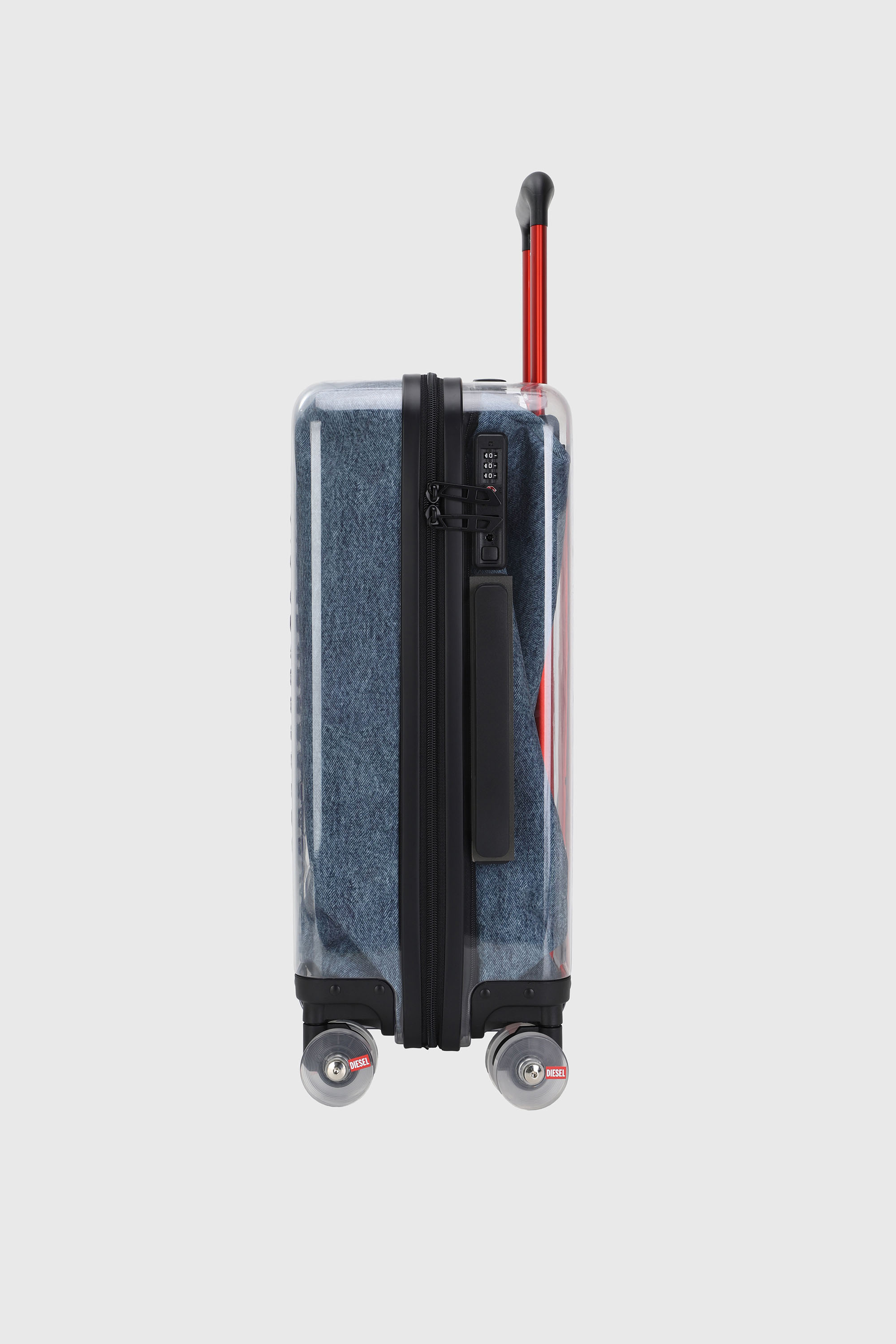Diesel - LU0036 HARD LUGGAGE - DSL009, Valigia con logo trasparente taglia S Unisex in Blu - 4