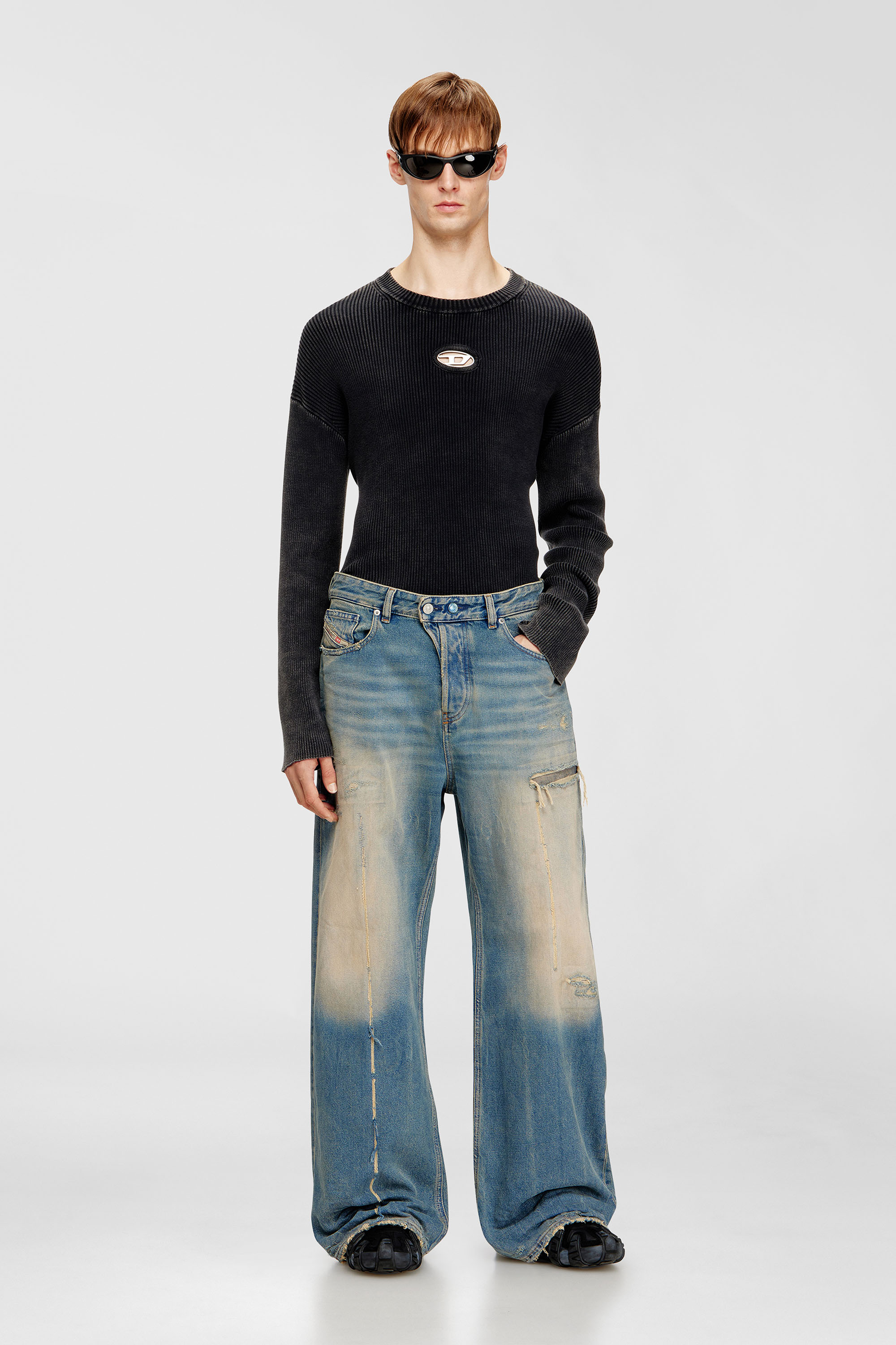 Diesel - Unisex's Relaxed Jeans 1996 D-Sire 09N29, Medium blue - 1