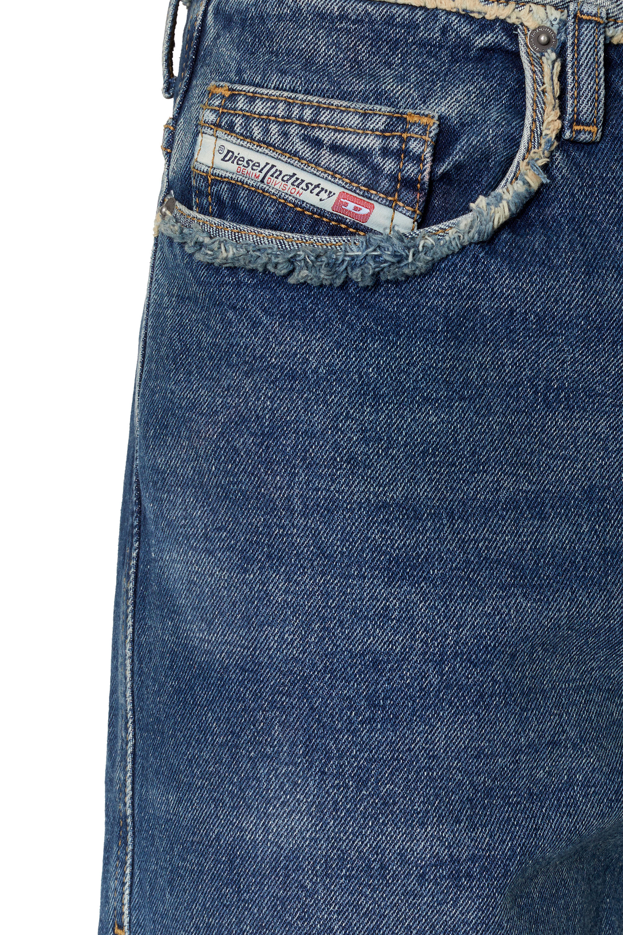 Diesel - D-Pend 007F2 Straight Jeans, Blu medio - Image 4