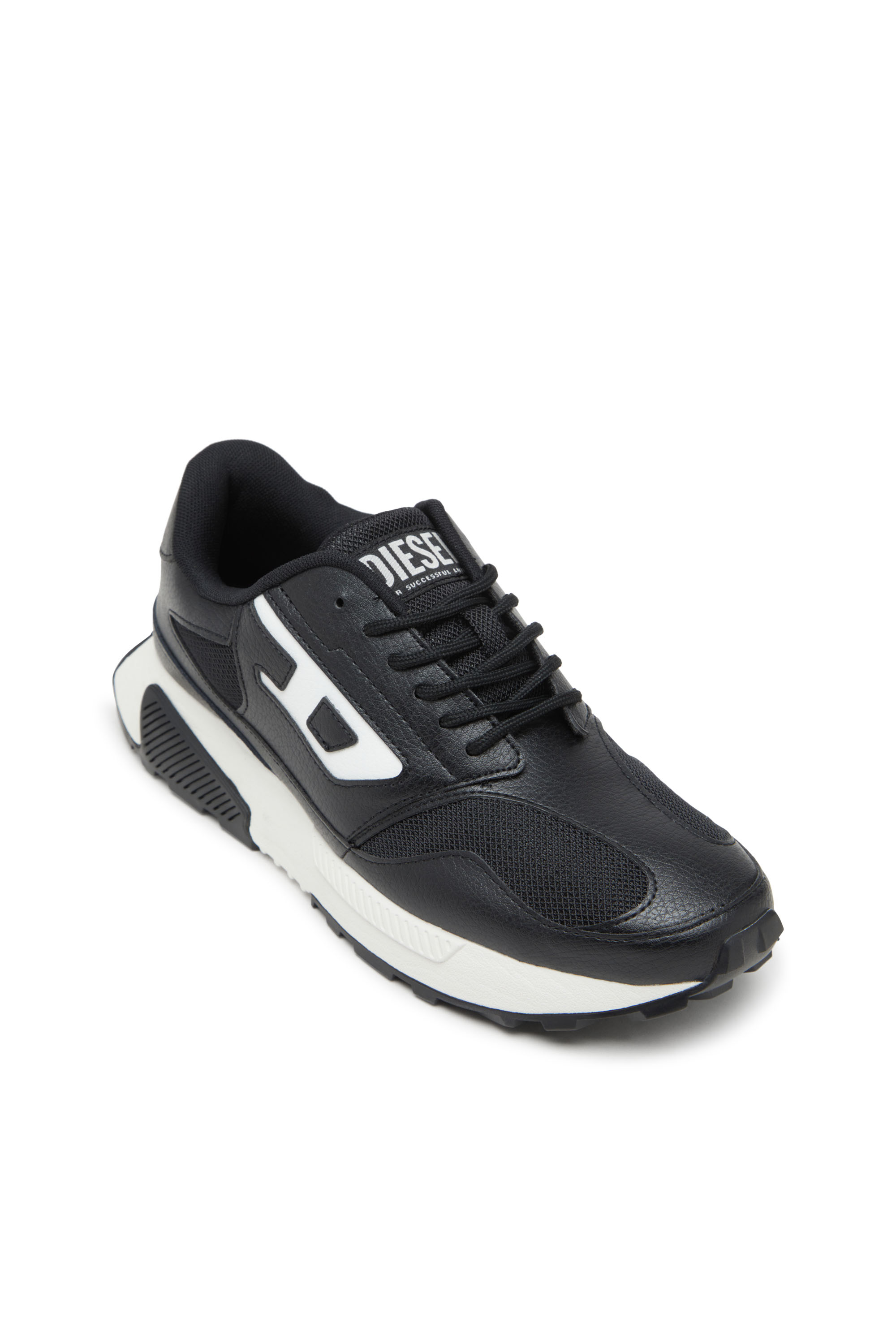 Diesel - S-TAME-D RUNNING, Sneakers en mesh, cuir suédé et PU Homme in Noir - 6