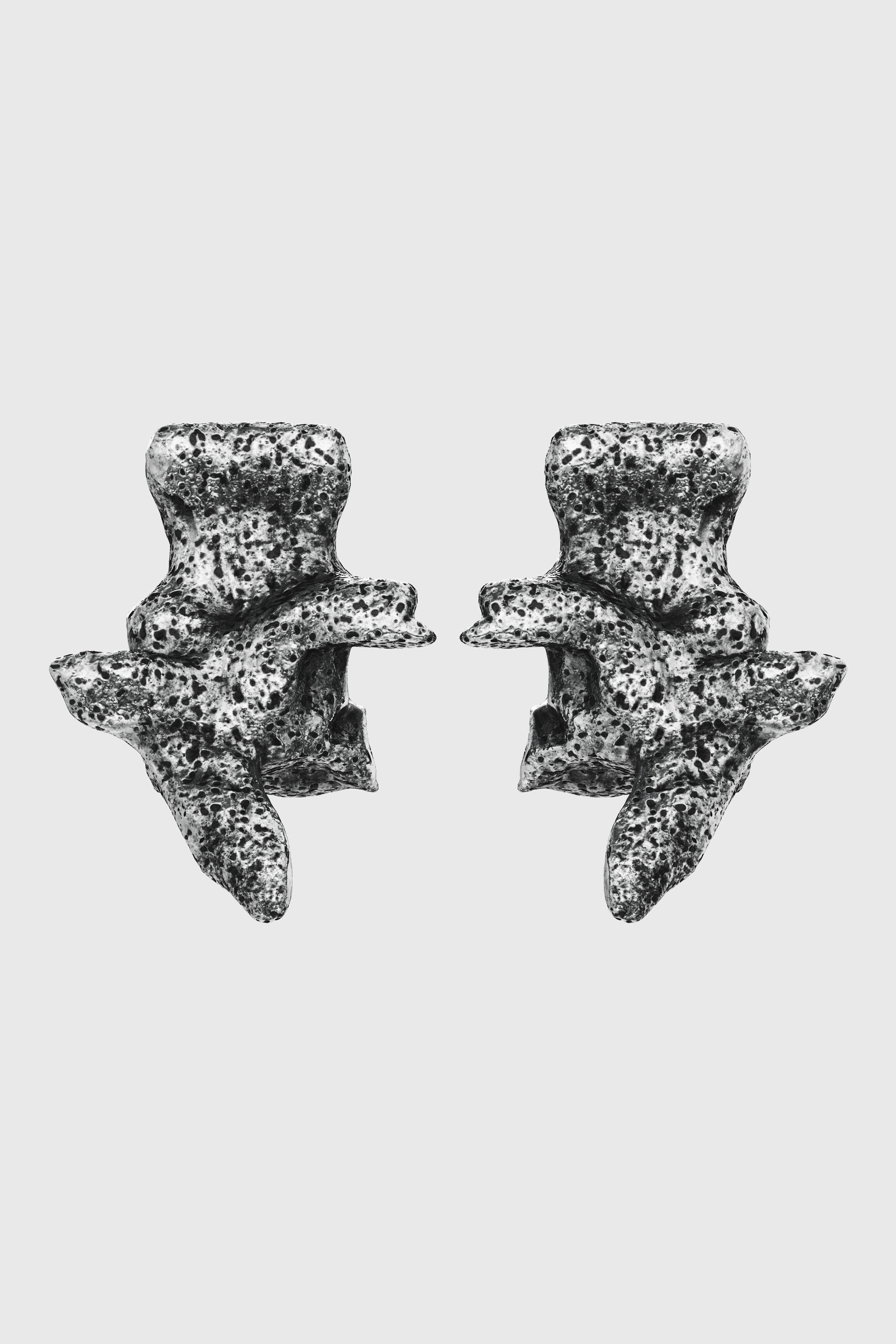 Diesel - DX1710040 JEWELLERY, Boucles d&rsquo;oreilles argent&eacute;es &agrave; clous Mixte in Gris - 1