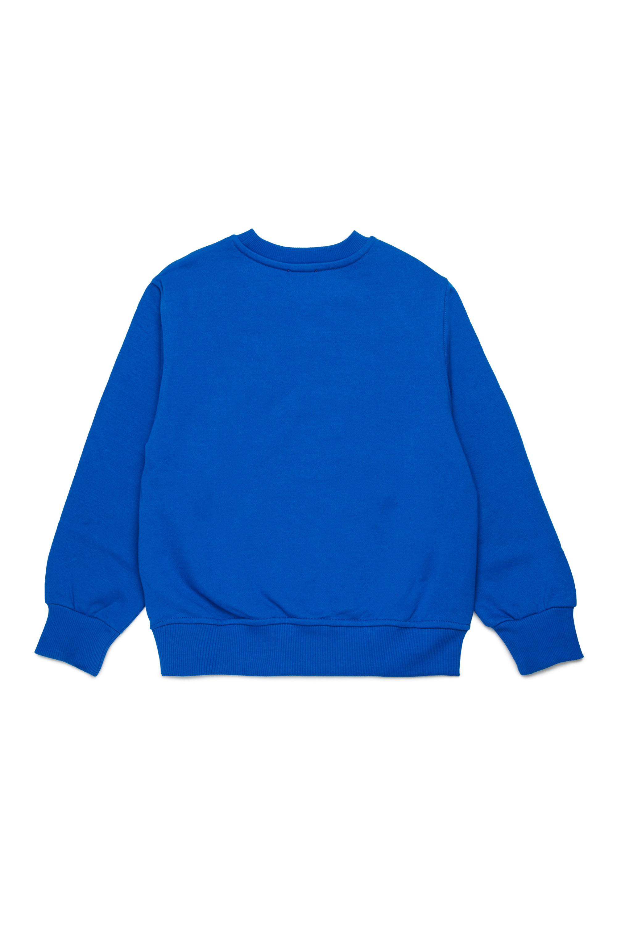 Diesel - SGINNL8 OVER, Herren Sweatshirt mit verschmiertem Logo in Blau - 2