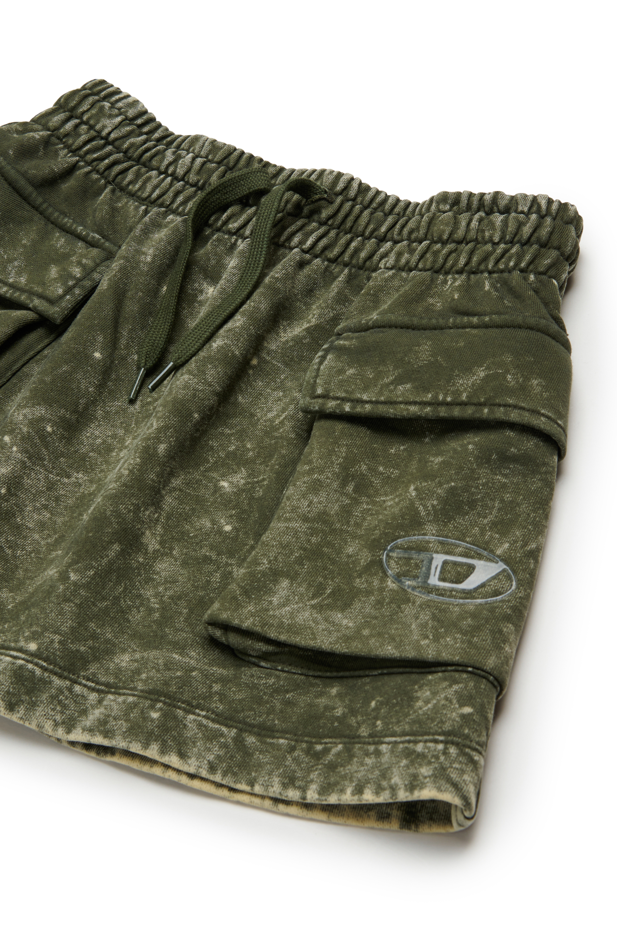 Diesel - GIONA, Damen Baumwollrock mit Cargotaschen in Grün - 3