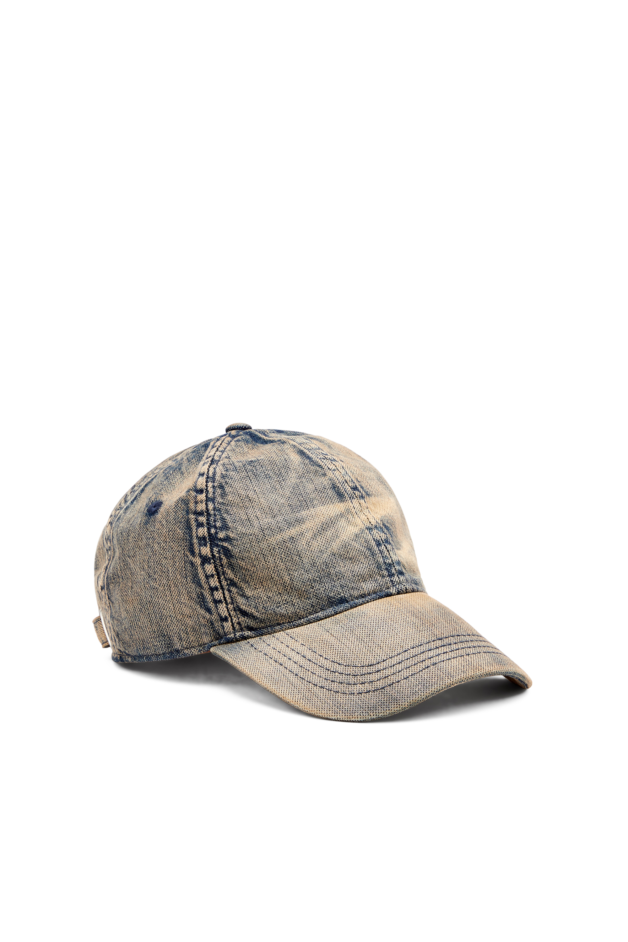 Diesel - C-ADOC, Casquette de baseball en denim solarisé Homme in Bleu - 1