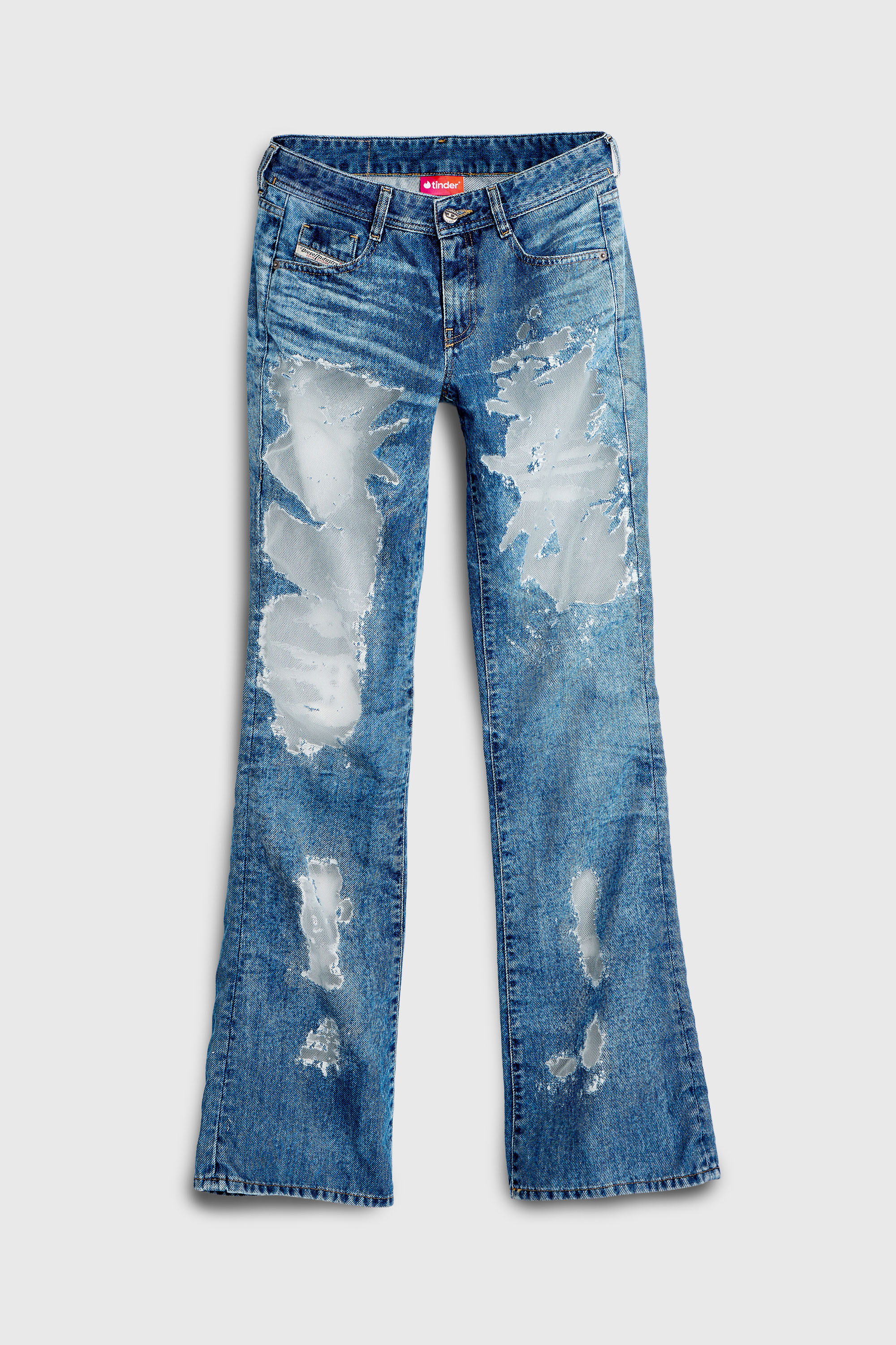 Diesel - Bootcut Jeans 1969 D-Ebbey 068ZH Donna, Blu medio - Image 4