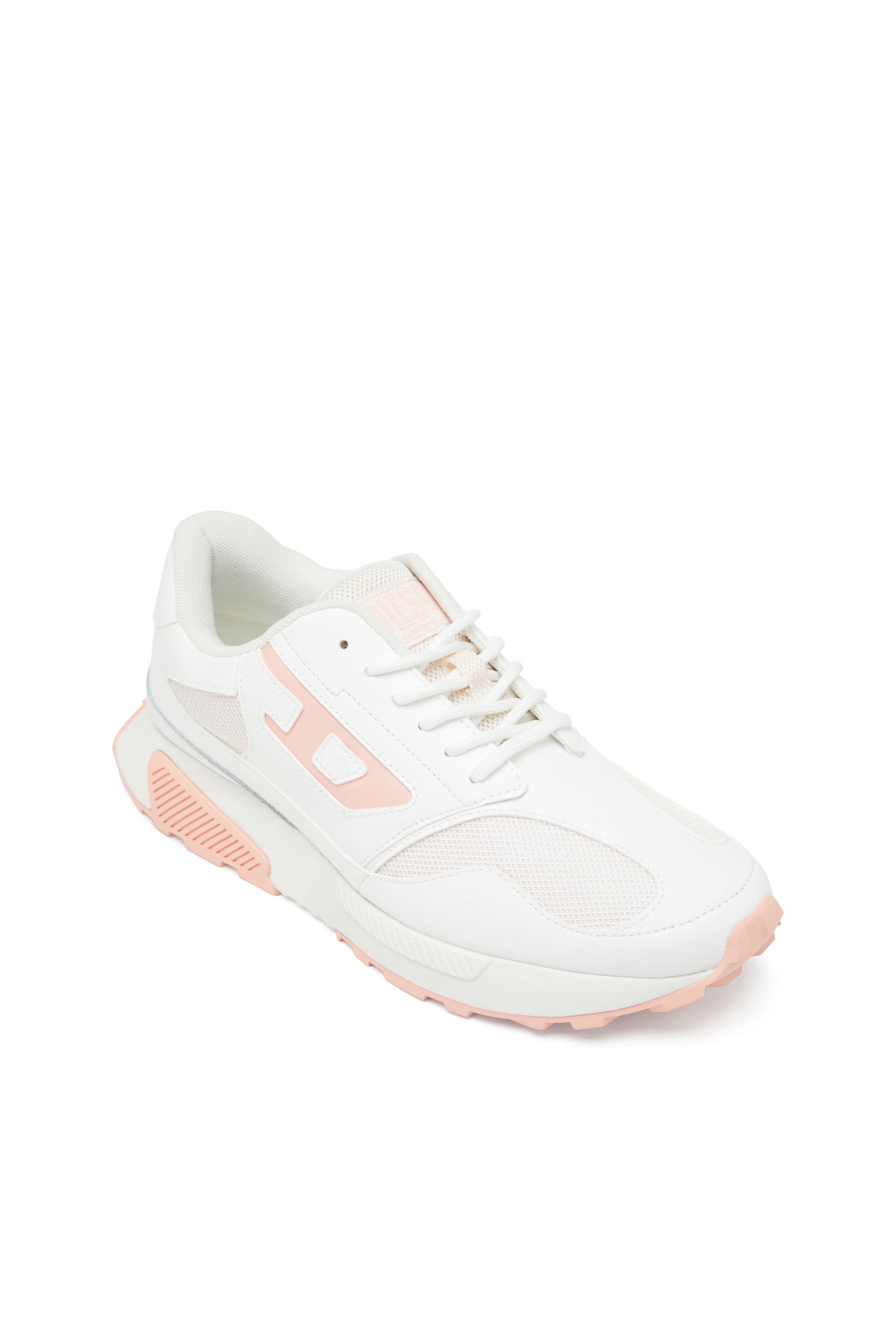 Diesel - S-TAME-D RUNNING W, Sneakers en mesh et cuir suédé avec logo métallisé Femme in Polychrome - 6