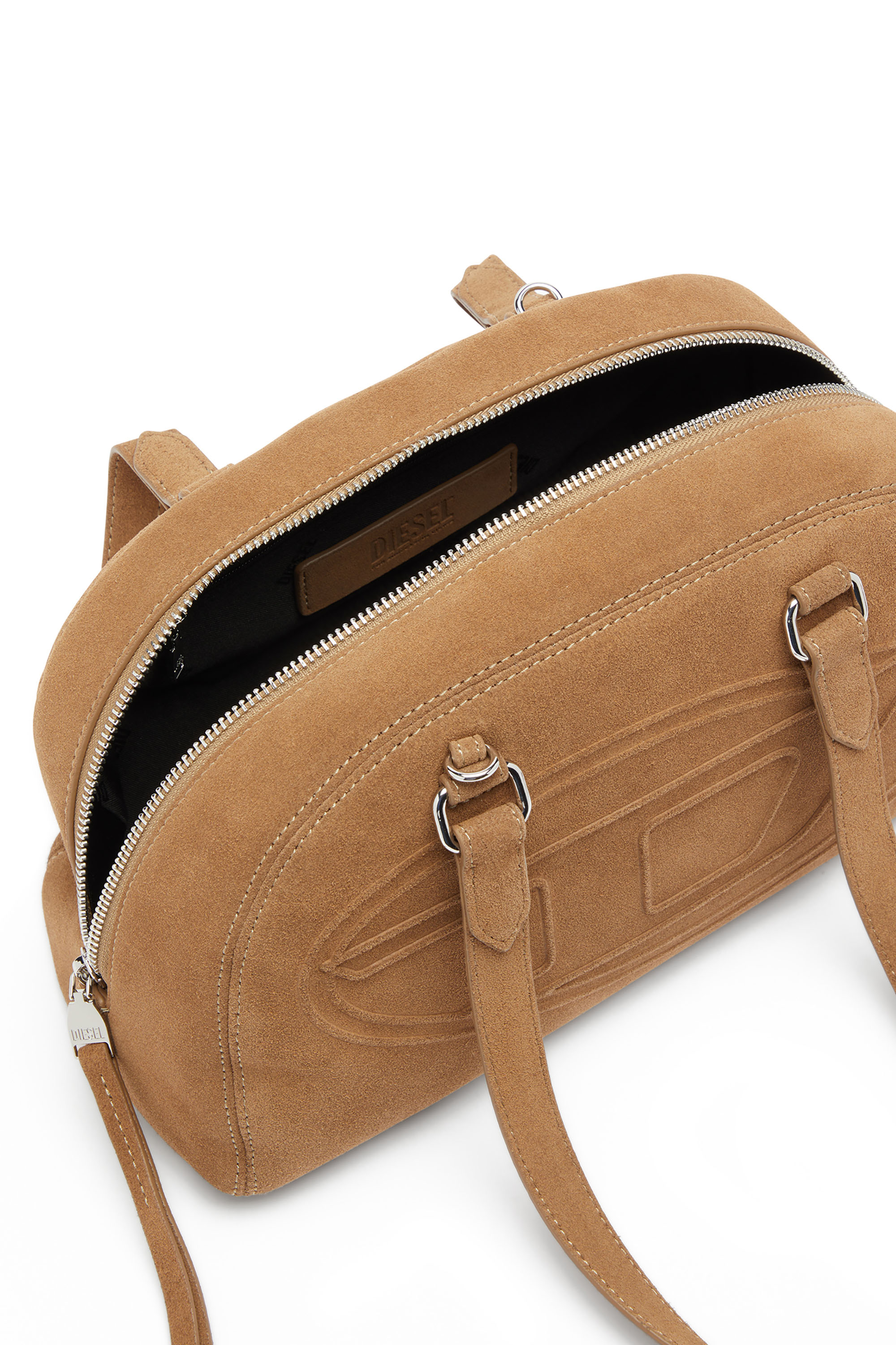 Diesel - 1DR DOME SHOULDER, 1DR Dome-Sac &agrave; &eacute;paule avec logo Oval D Mixte in Beige - 4