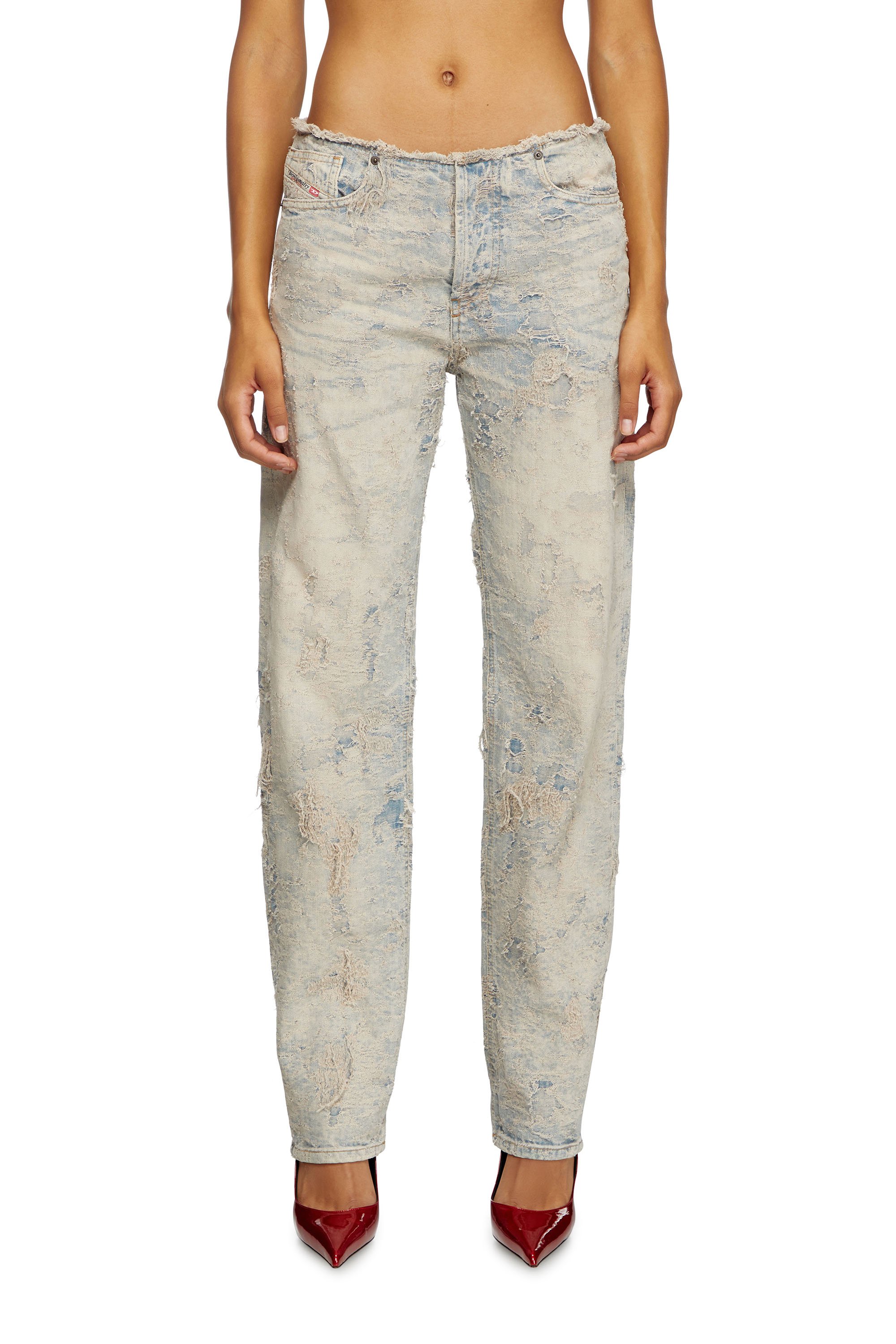 Diesel - Donna Straight Jeans D-Arker 007Y5, Blu Chiaro - Image 2